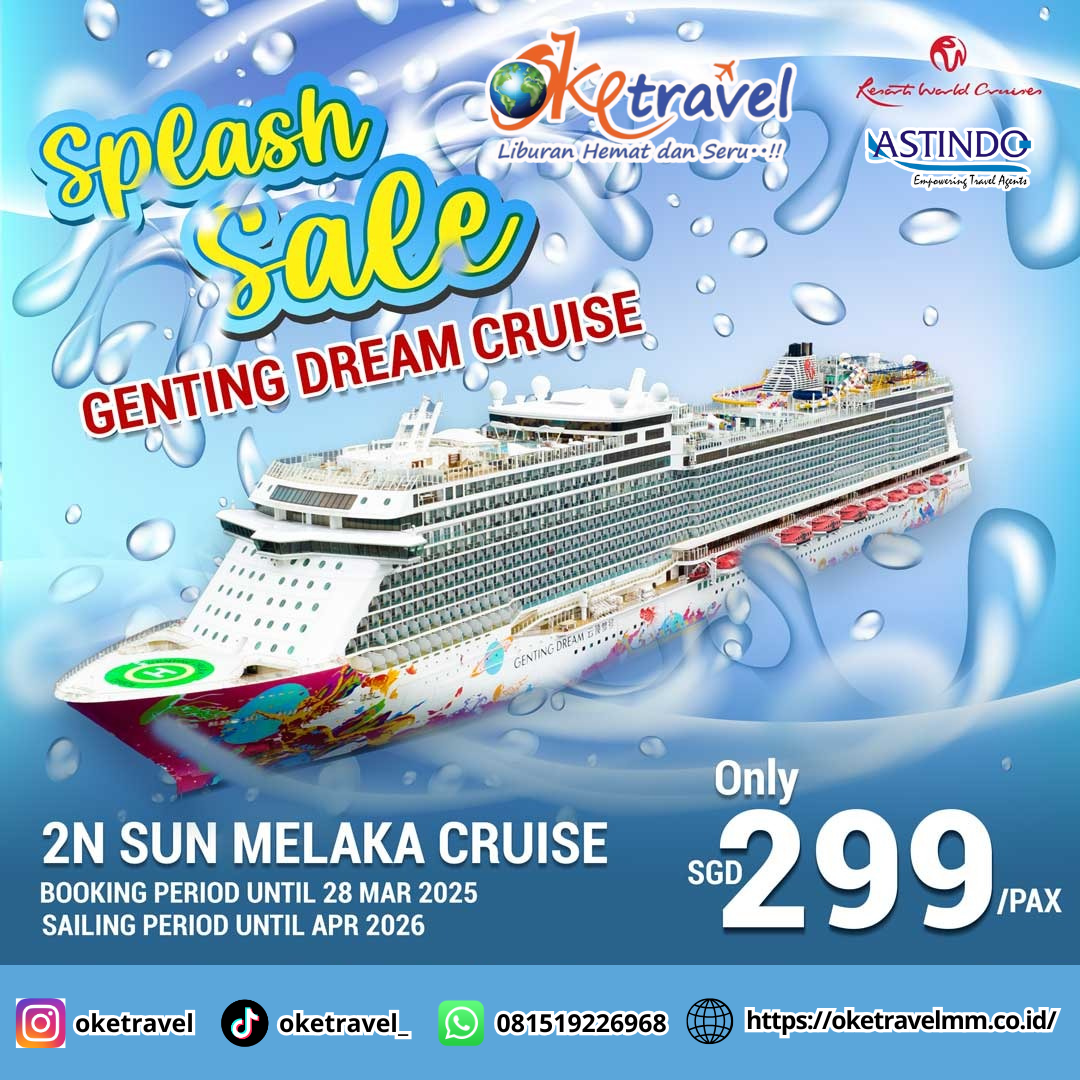 Resorts World Cruises - Genting Dream - Splash Sales Promotion