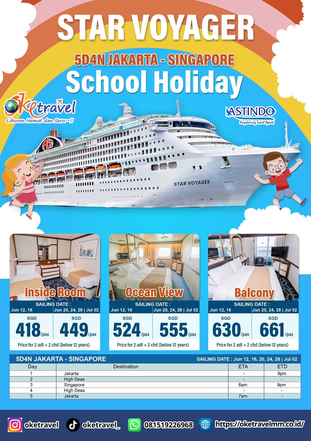 5D4N STAR VOYAGER CRUISE START JAKARTA | JUN - JUL