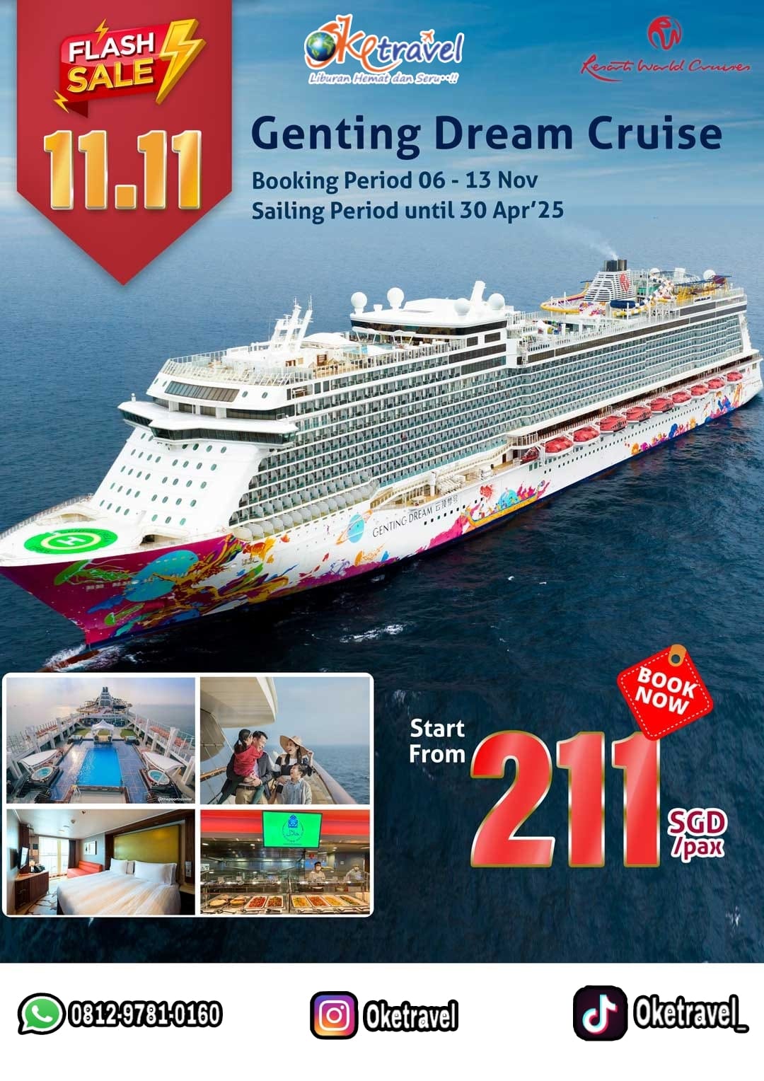 Resorts World Cruises - Genting Dream - 11.11 Promotions