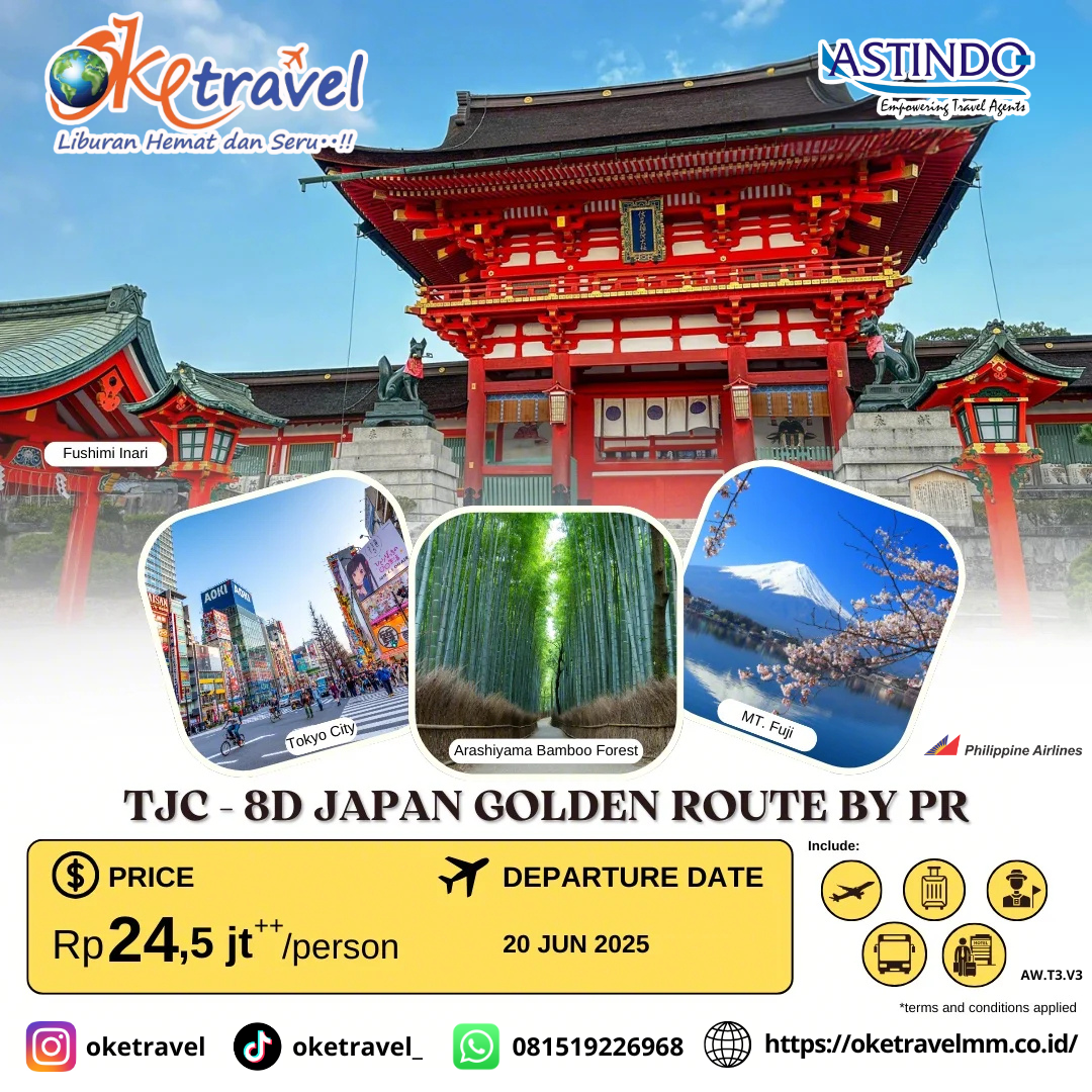 8D JAPAN GOLDEN ROUTE | dep 20 jun | by PR