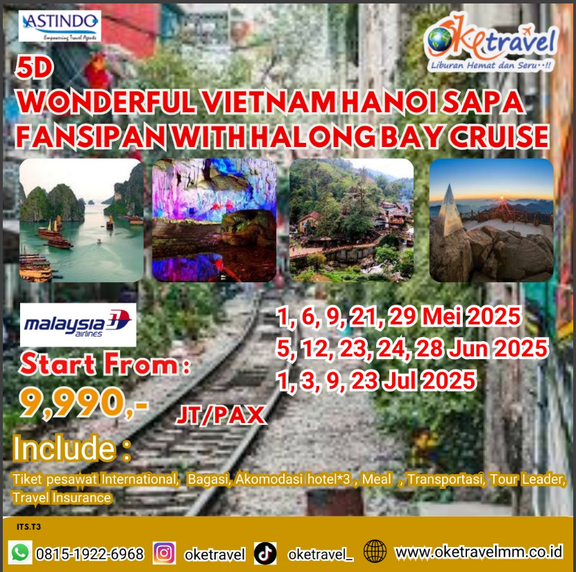 5D WONDERFUL VIETNAM   HANOI SAPA FANSIPAN  WITH HALONG BAY CRUISE