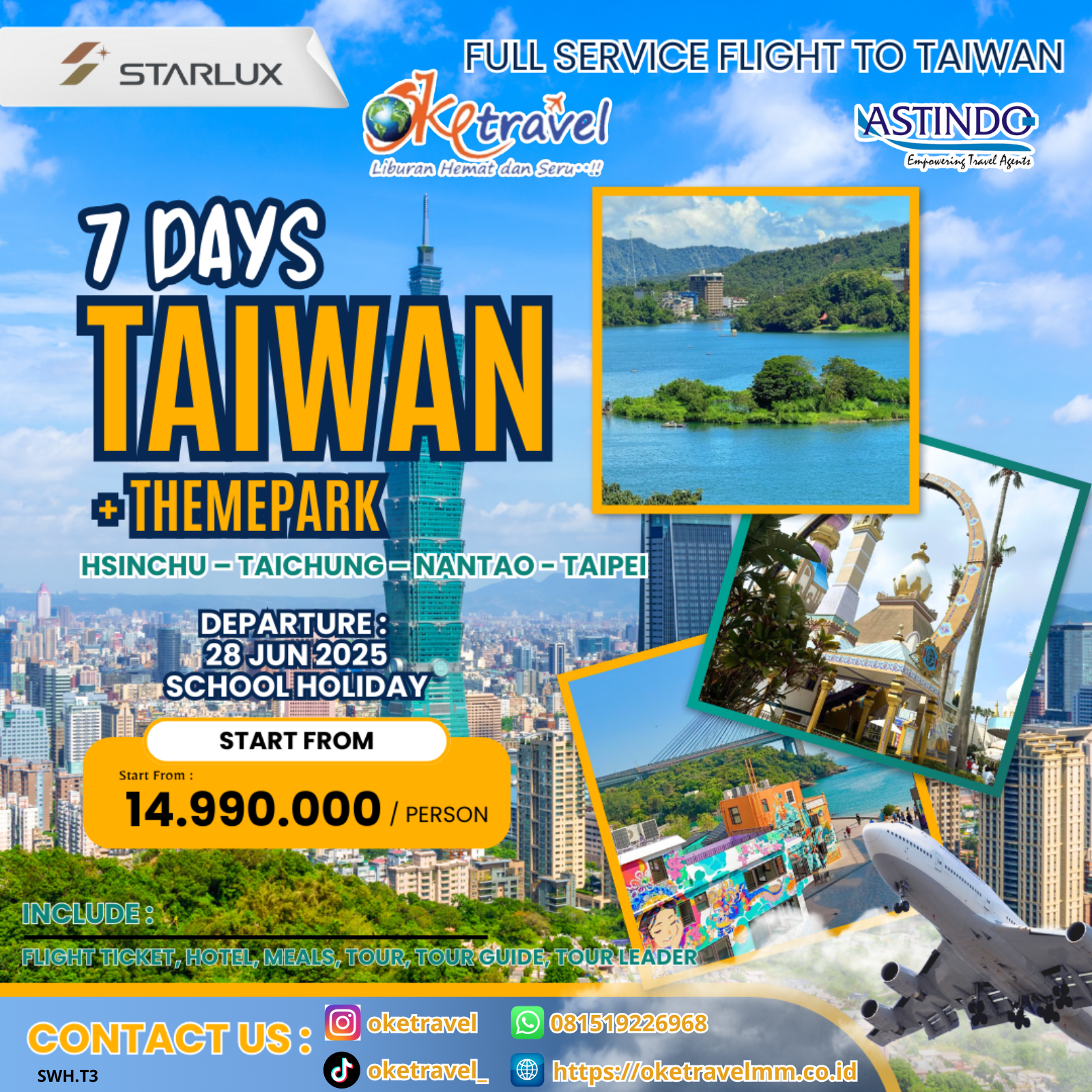 7D TAIWAN SCHOOL HOLIDAY THEMEPARK | DEP 28 JUN | BY JX