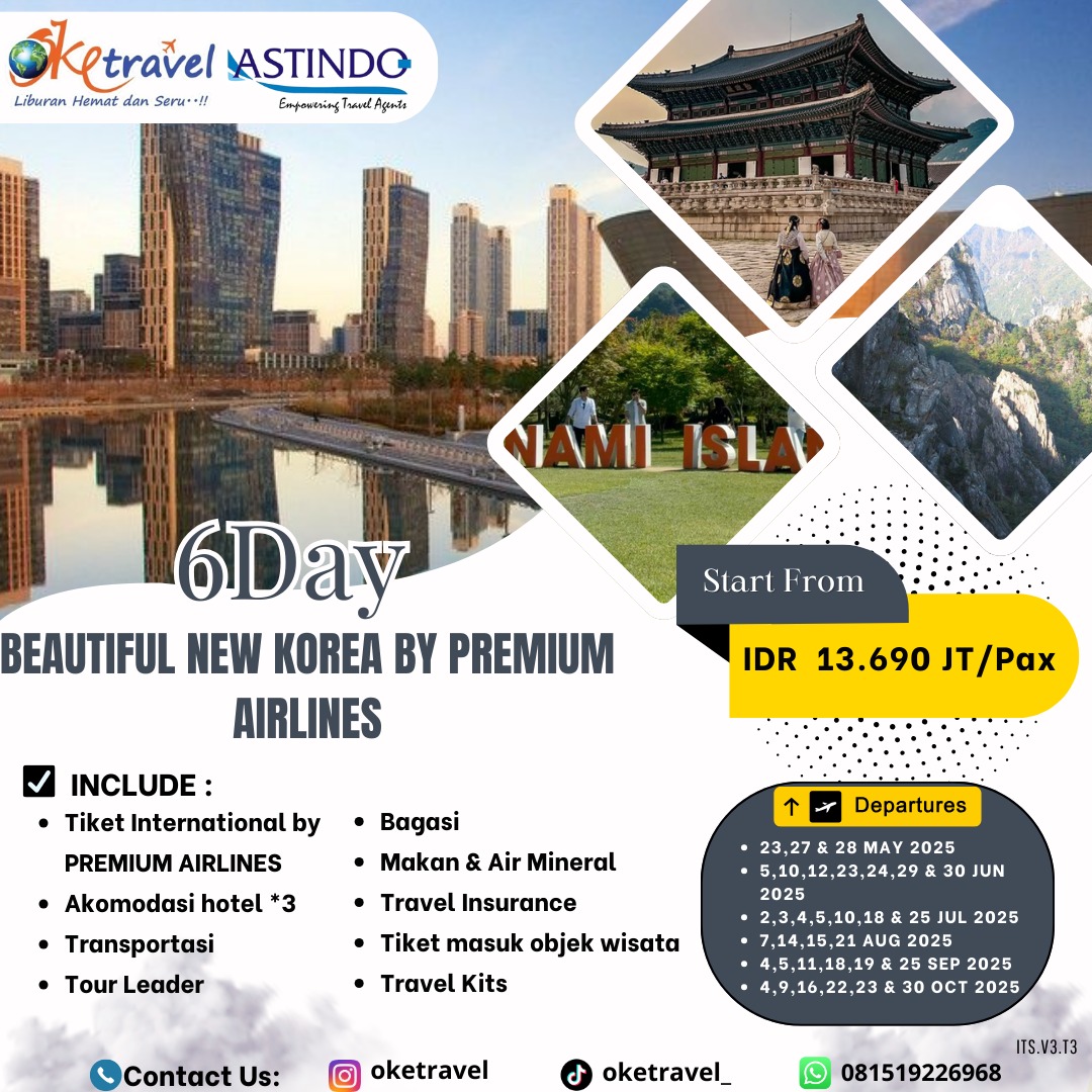 6D4N SERIES BEAUTIFUL NEW KOREA