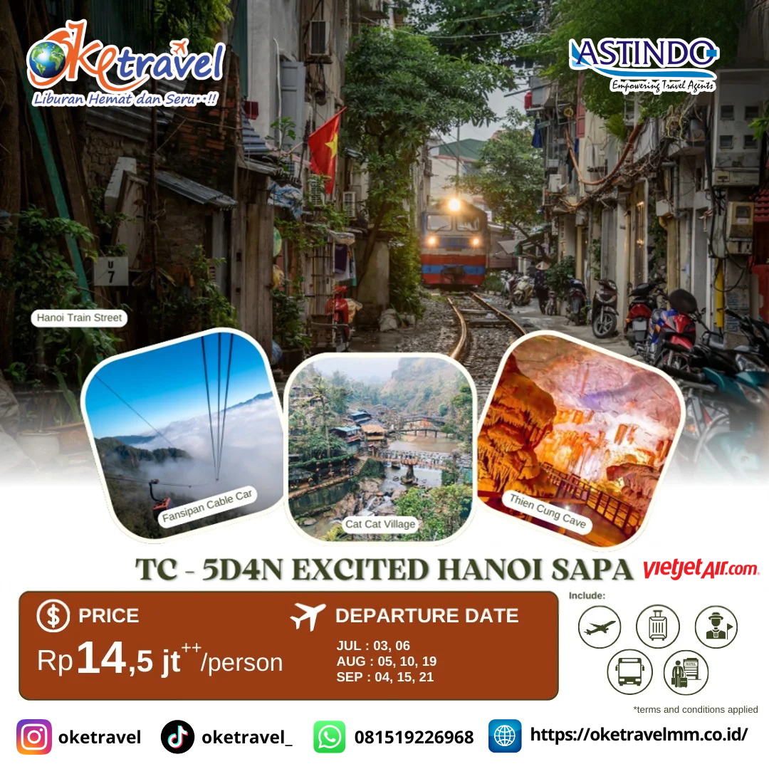 5D4N EXCITED HANOI SAPA | DEP JUL - AUG - SEP | BY VJ 