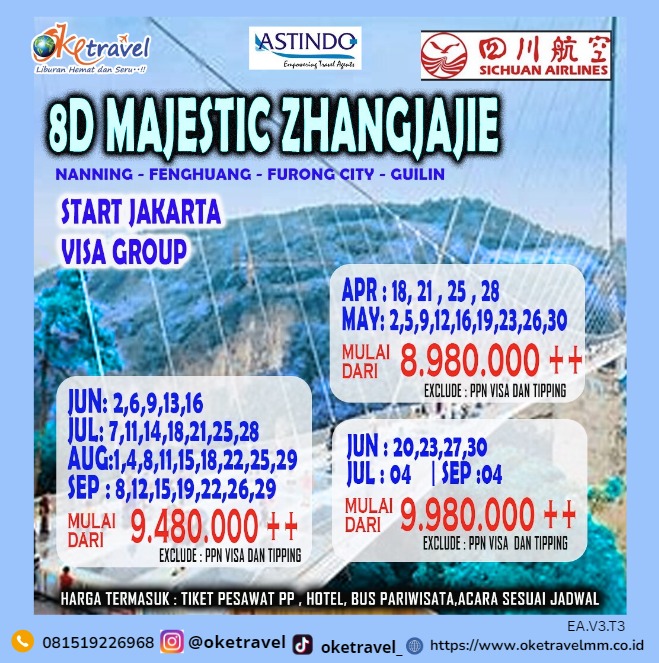 8D MAJESTIC ZHANGJIAJIE by SICHUAN AIRLINES