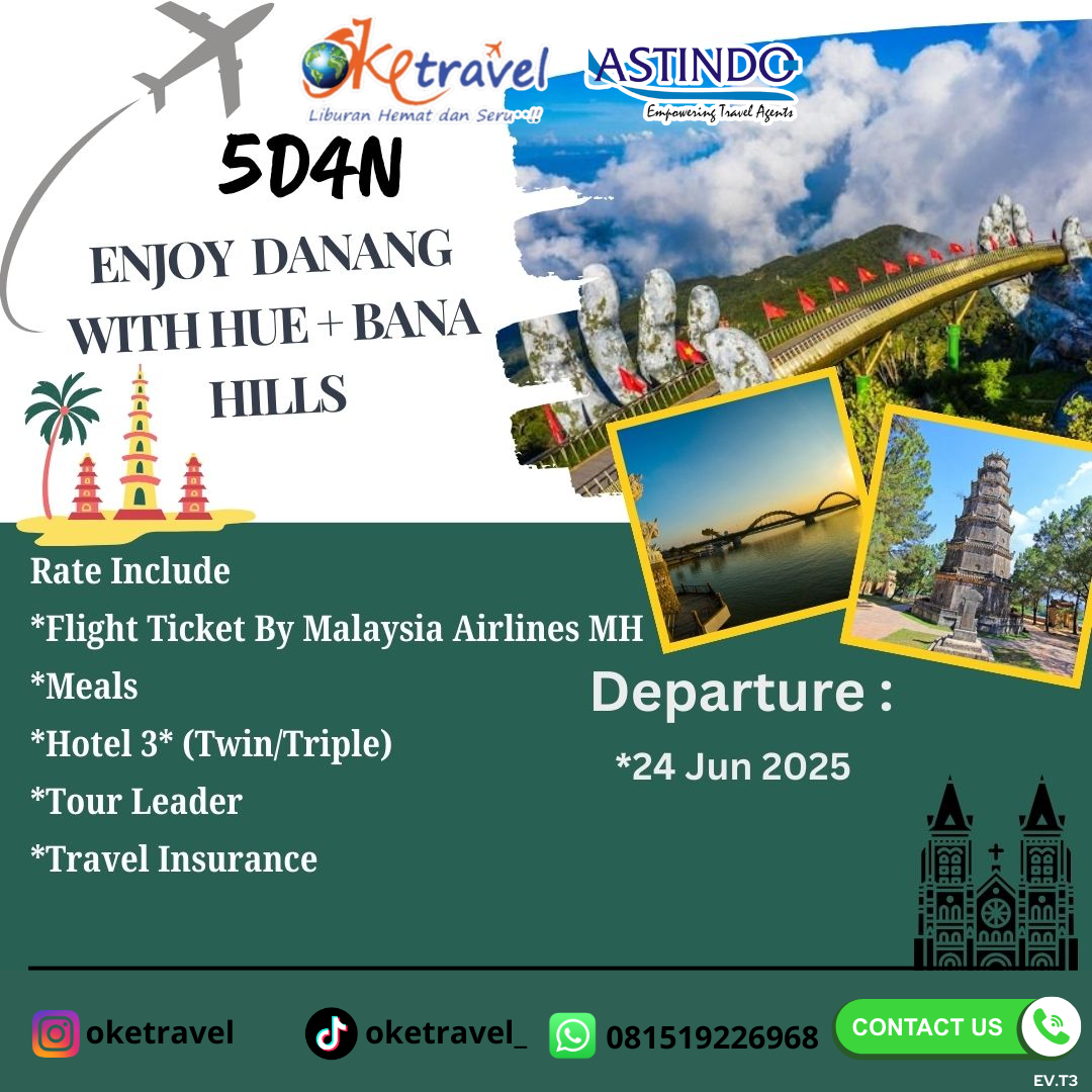 5D ENJOY DANANG WITH HUE + BANA HILLS BY MH