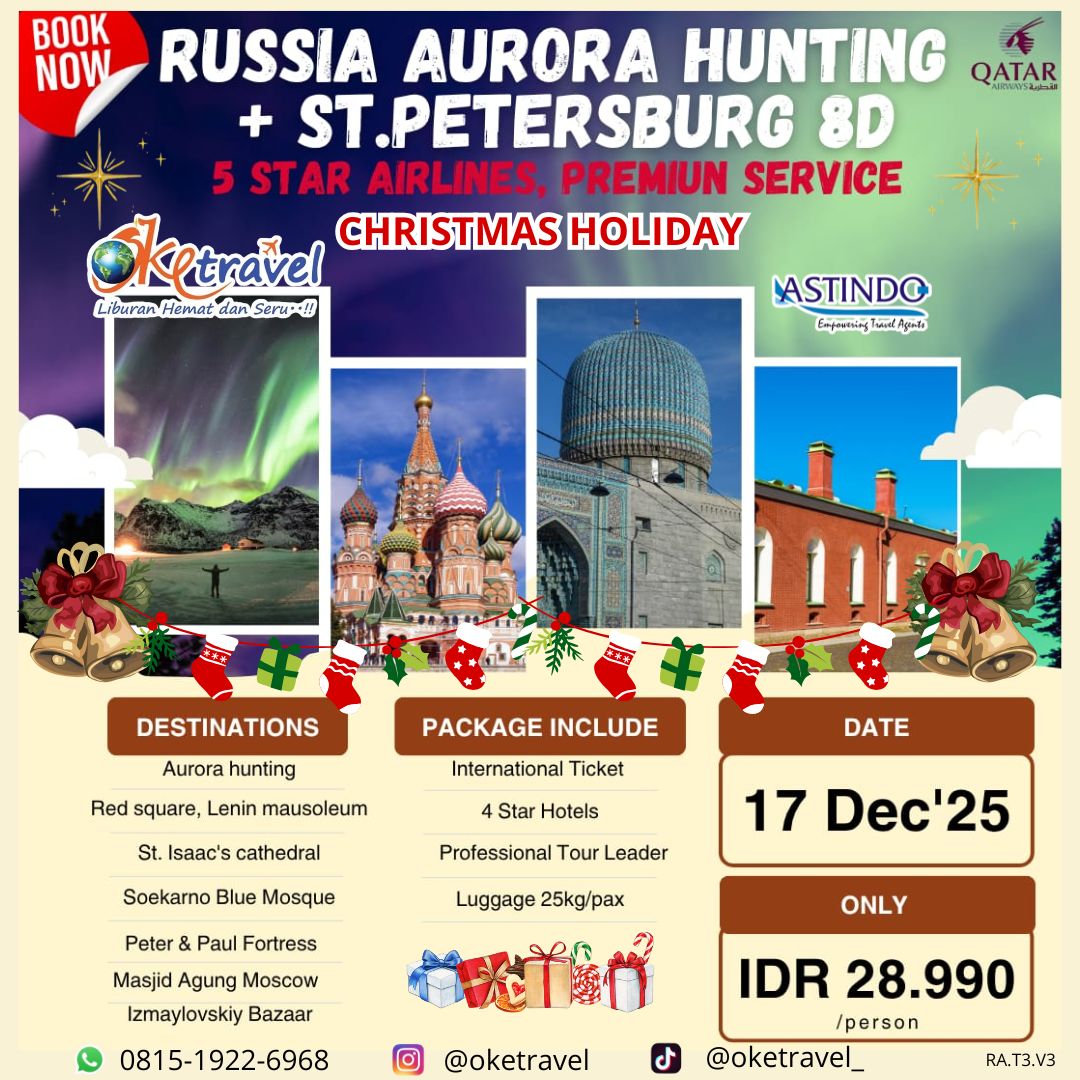 RUSSIA HUNTING + ST.PETERSBURG 8 (CHRISTMAS HOLIDAY) |  17 DEC’25 | by Qatar