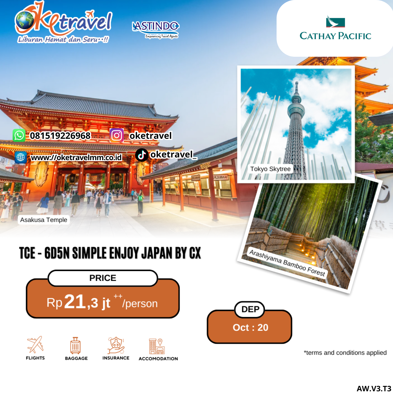  6D5N SIMPLE ENJOY JAPAN | DEP 25 OCT 2025 | by CX