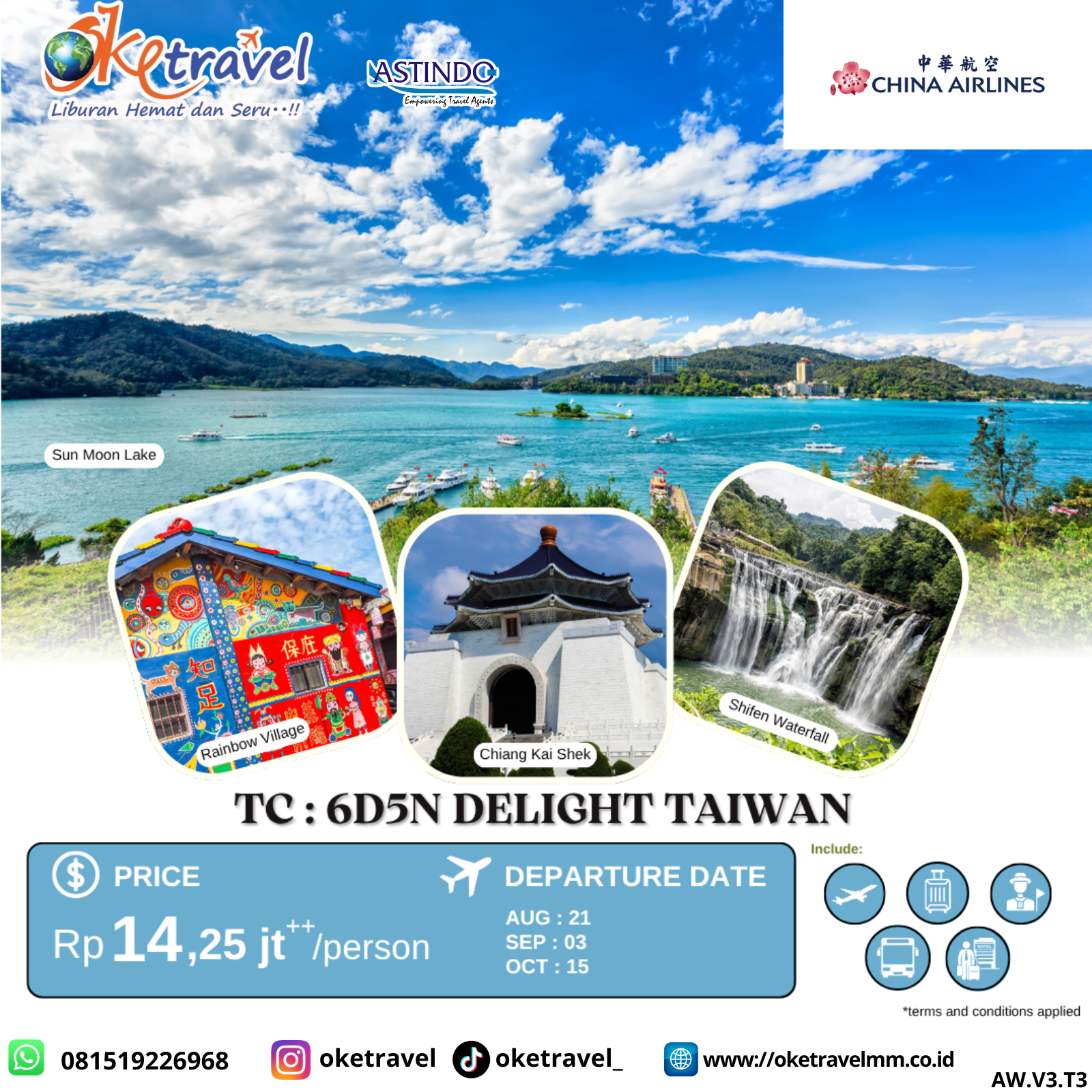 6D5N DELIGHT TAIWAN | DEP AUG - SEP 2025 | by CI