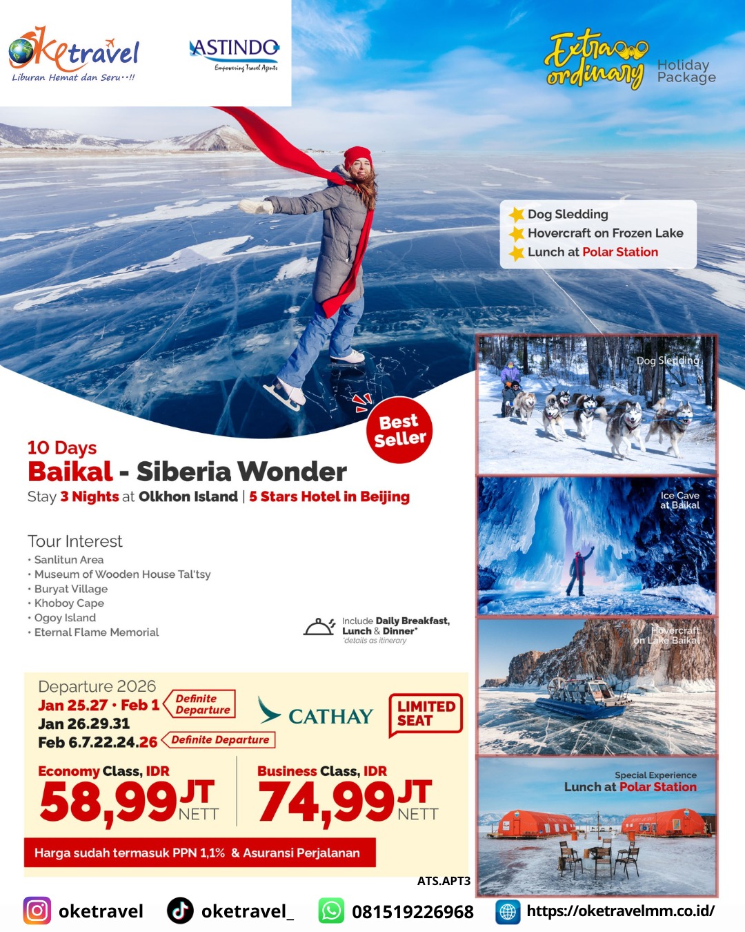 10D BAIKAL SIBERIA WONDER | DEP JAN-FEB 2026 | by CX
