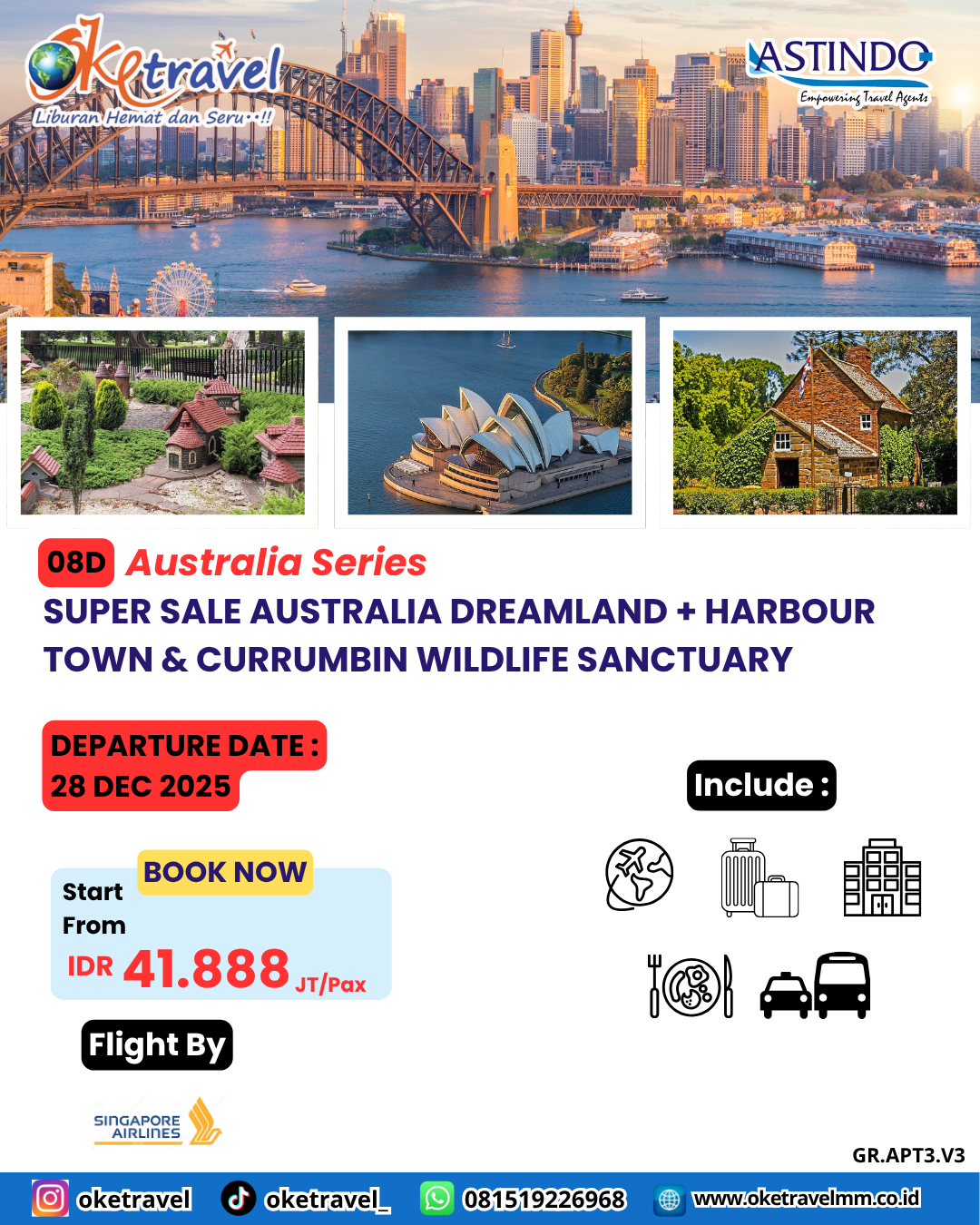 08D SUPER SALE AUSTRALIA DREAMLAND +  HARBOUR TOWN & CURRUMBIN WILDLIFE SANCTUARY | DEP 28 DEC 2025 | by SQ