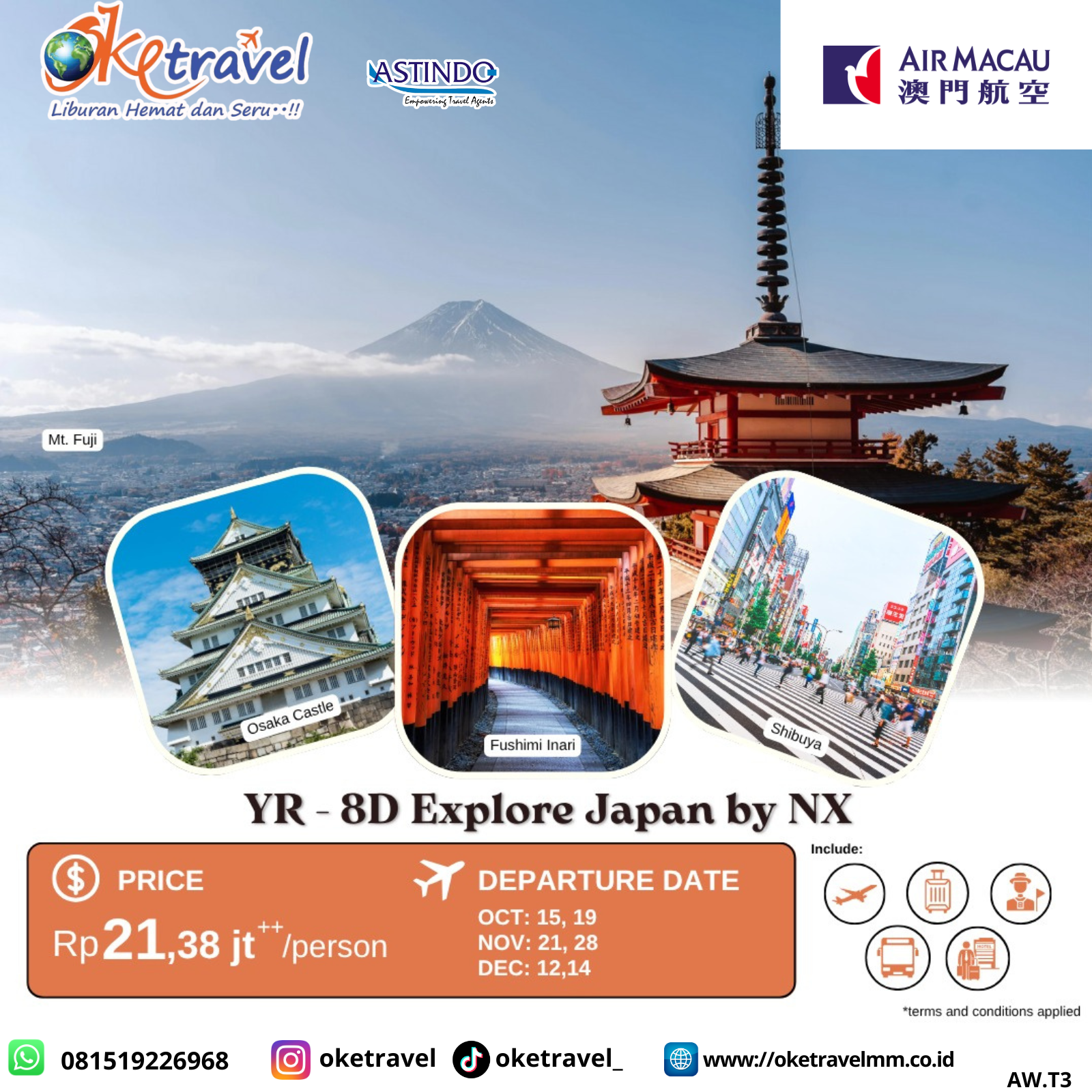 8D EXPLORE JAPAN | DEP 15,19 OCT, 21,28 NOV, 12,14 DEC 2025 | by NX