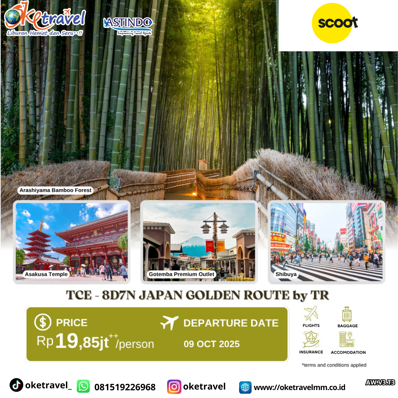 8D7N JAPAN GOLDEN ROUTE | DEP 09 OCT 2025  | by TR