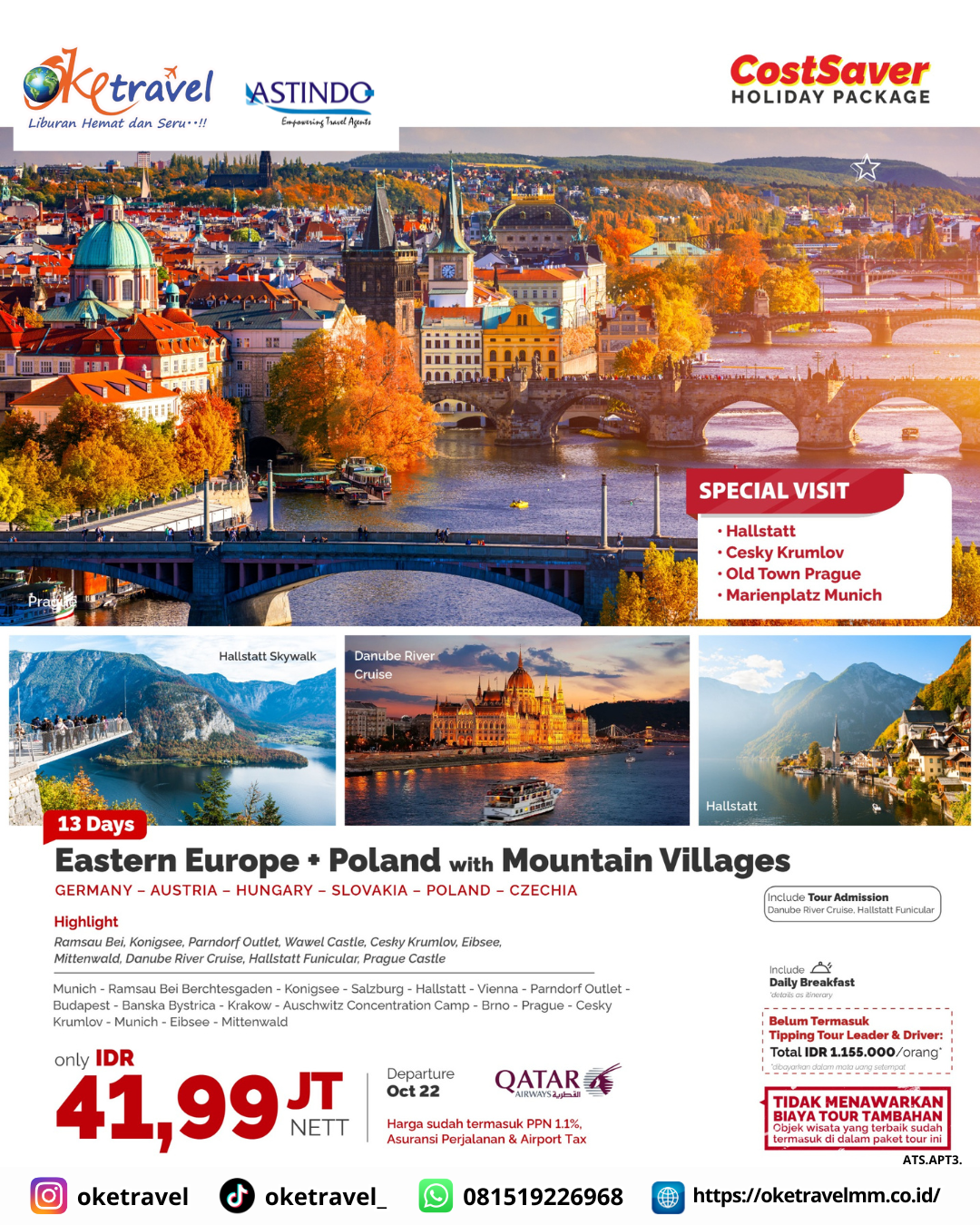 13D EASTERN EUROPE POLAND WITH MOUNTAIN VILLAGES | DEP 22 OCT 2025 | by QR 
