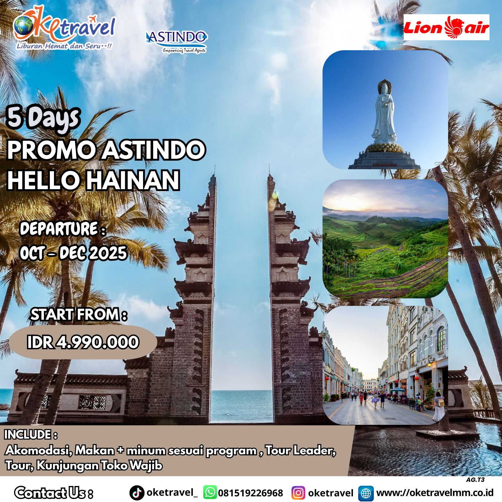 5D PROMO ASTINDO HELLO HAINAN | DEP OCT-DEC | BY JT