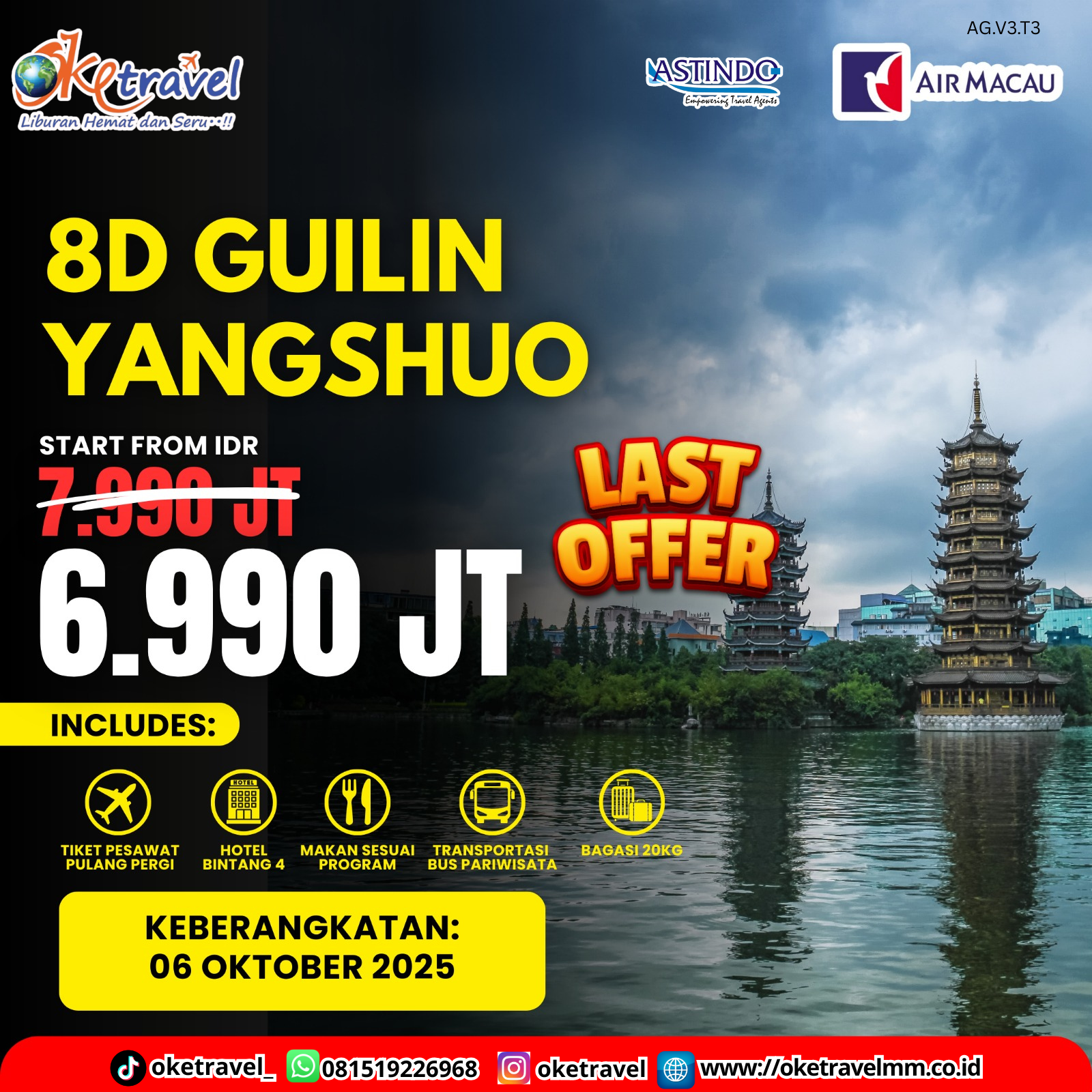 8D SUPER SALE GUILIN YANGSHUO | DEP 06 OCTOBER 2025 | BY NX