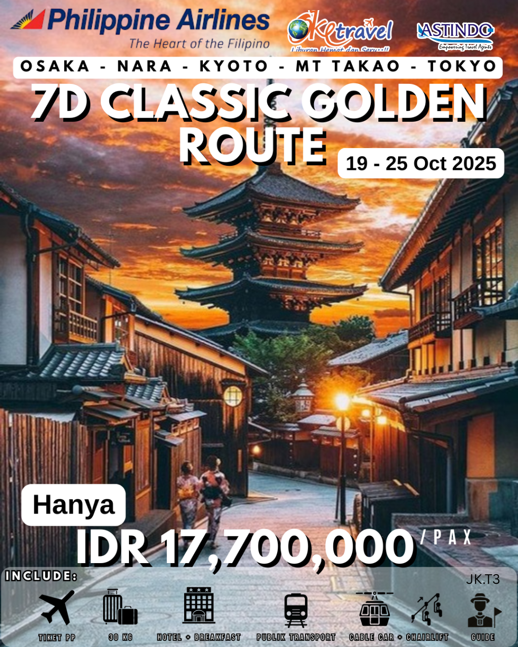 7D5N CLASIC AUTUMN GOLDEN ROUTE | DEP 19 - 25 OCT 2025 | BY PR