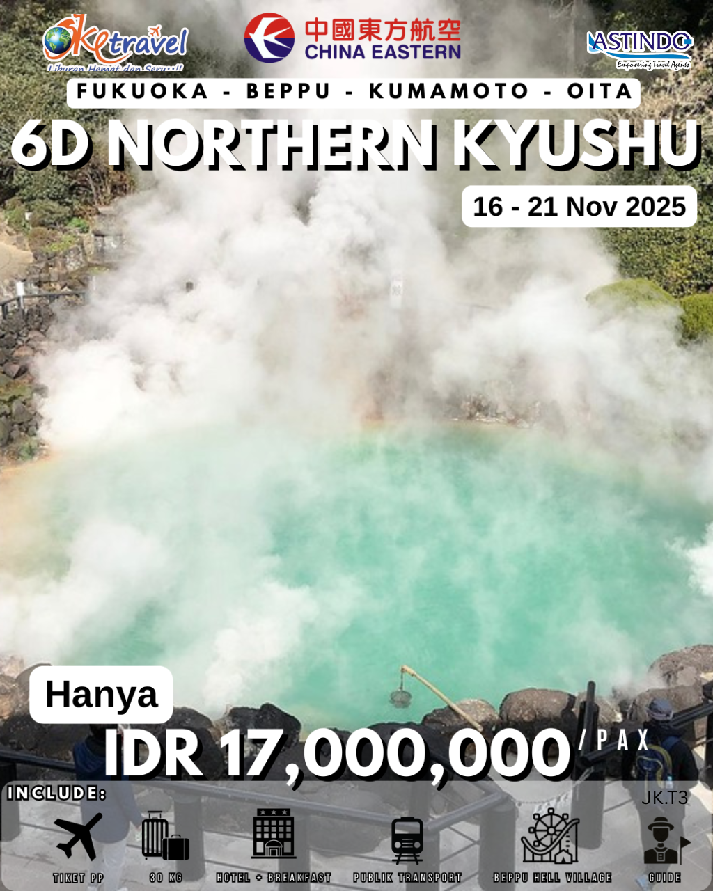 6D4N AUTUMN NORTHERN KYUSHU | DEP 16 - 21 NOV 2025 | BY MU