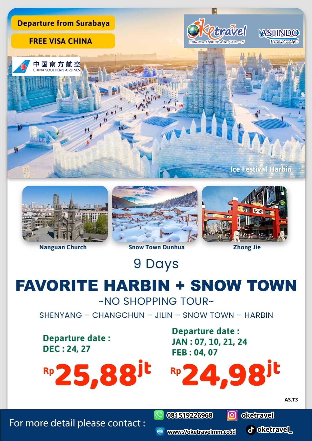 9D FAVORITE HARBIN + SNOW TOWN | DEP DEC 2025 & JAN-FEB 2026 | BY CZ