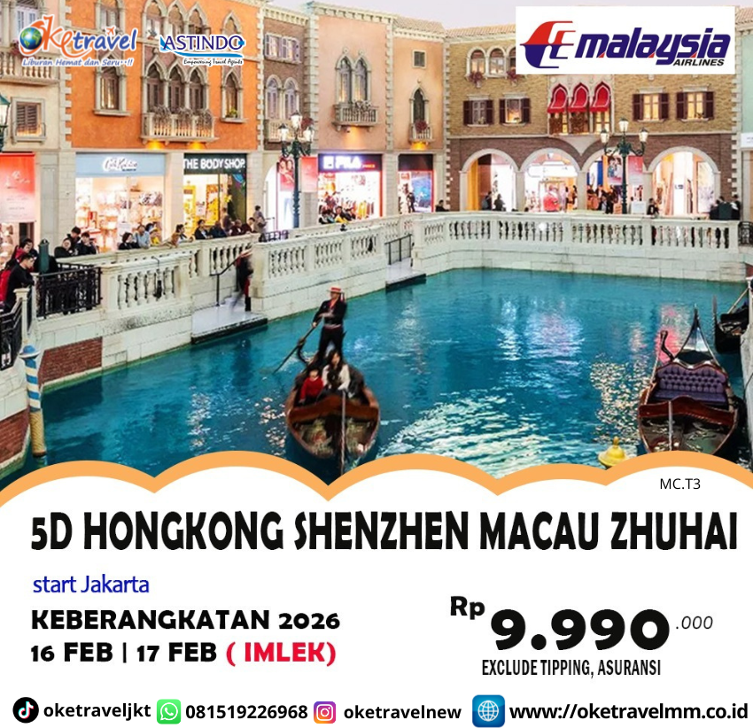5D EXCITING SALE HONGKONG SHENZEN ZHUHAI MACAU | 23, 30 Jan 2026 dan 16, 17 Feb 2026 | BY MH