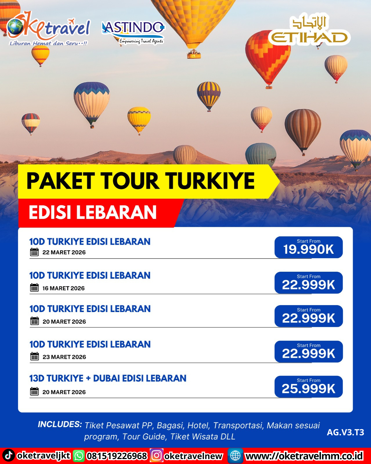 13D TURKIYE + DUBAI EDISI LEBARAN | DEP 20 MAR 2026 | BY EY