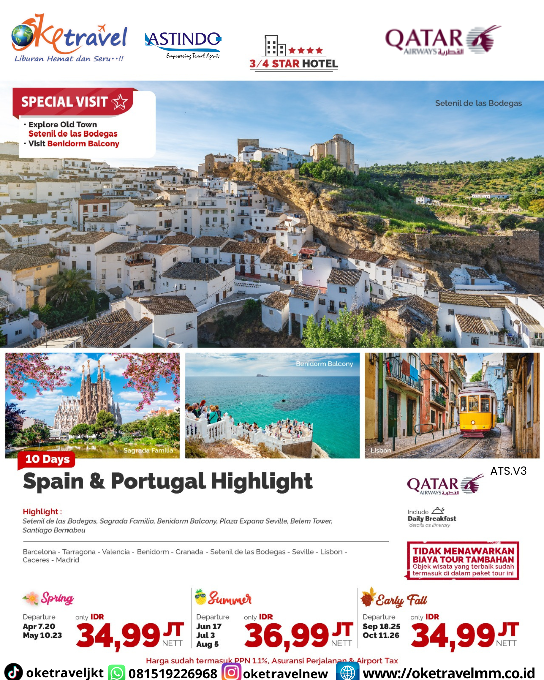 10H SPAIN & PORTUGAL HIGHLIGHT | DEP 07, 20 APR 2026, 10, 23 MAY 2026 | BY QR