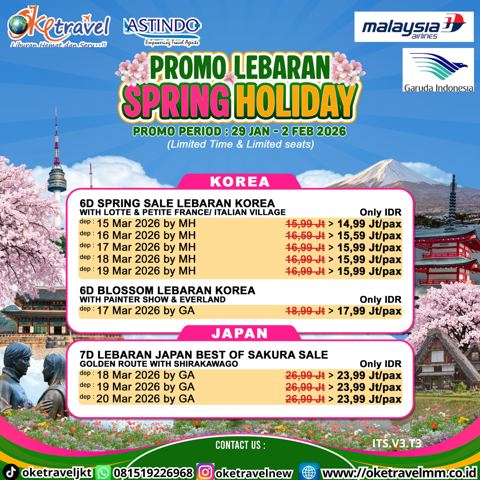 6D BLOSSOM LEBARAN KOREA | DEP 17, 19, 20 MAR 2026 | BY GA