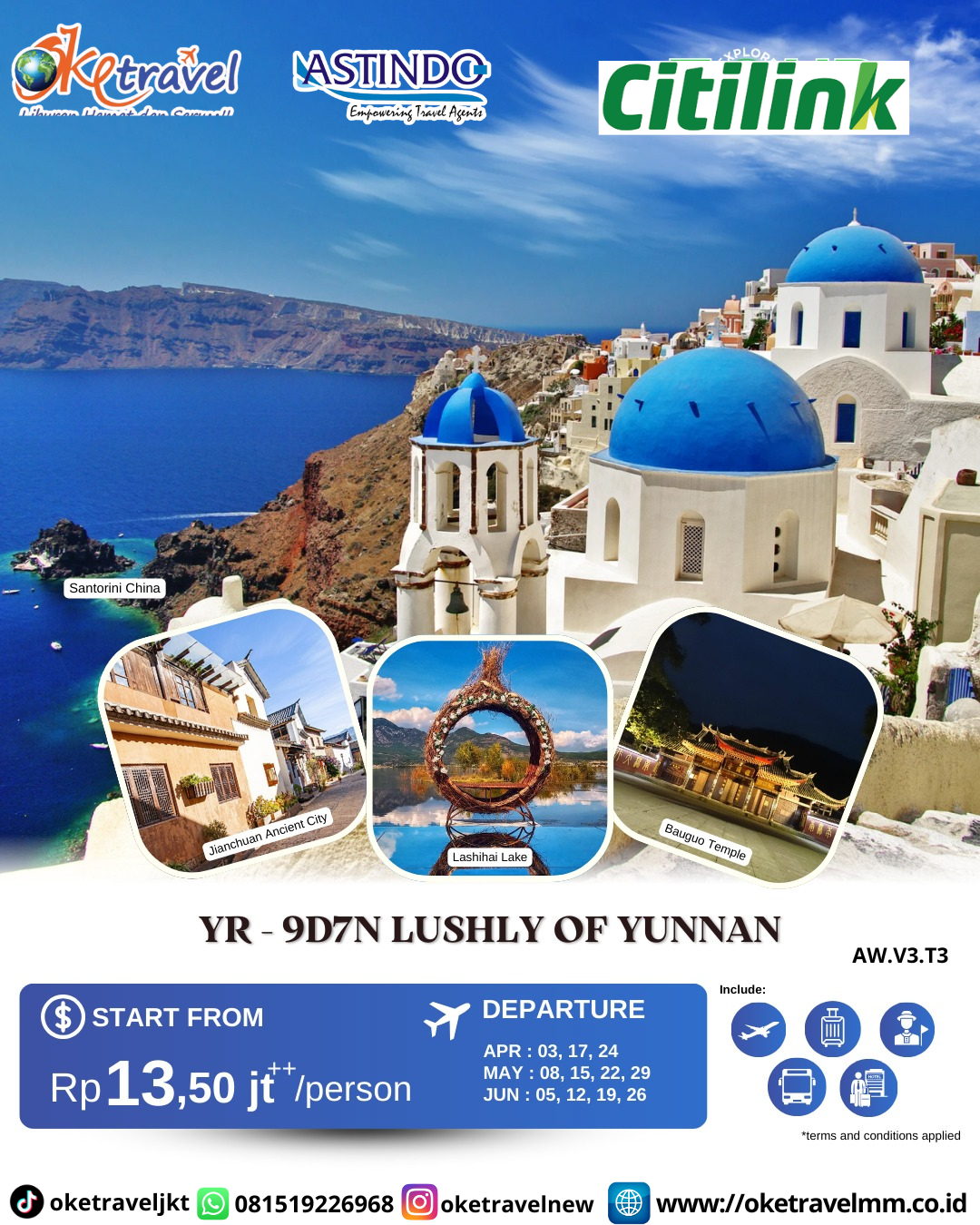 9D7N LUSHLY OF YUNNAN | DEP 03, 17, 24 APR 2026, 08, 15, 22, 29 MAY 2026, JUN : 05,12, 19, 26 JUN 2026 | BY QG