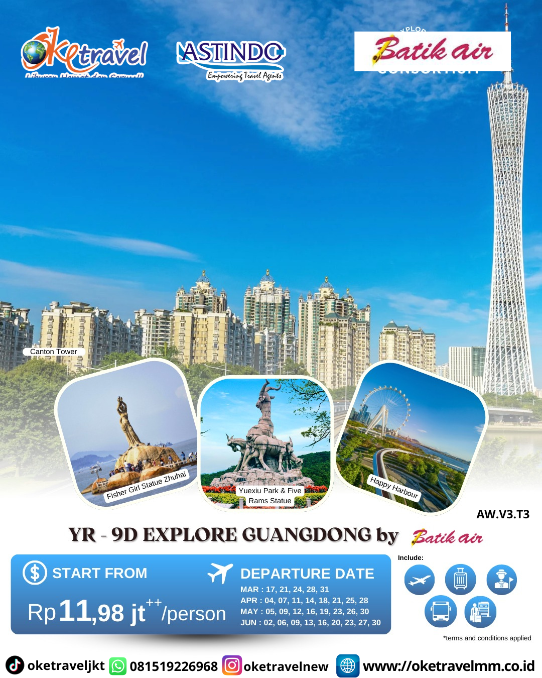 9D EXPLORE GUANGDONG | DEP 17, 21, 24, 28, 31 MAR 2026, 04, 07, 11, 14, 18, 21, 25, 28 APR 2026, 05, 09, 12, 16, 19, 23, 26, 30 MAY 2026, 02, 06, 09, 13, 16, 20, 23, 27, 30 JUN 2026 | BY ID