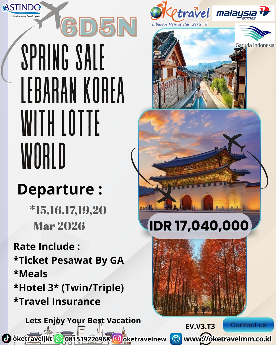 6D SPRING SALE LEBARAN KOREA | DEP 15, 16, 17, 19, 20 MAR 2026 | BY MH, GA