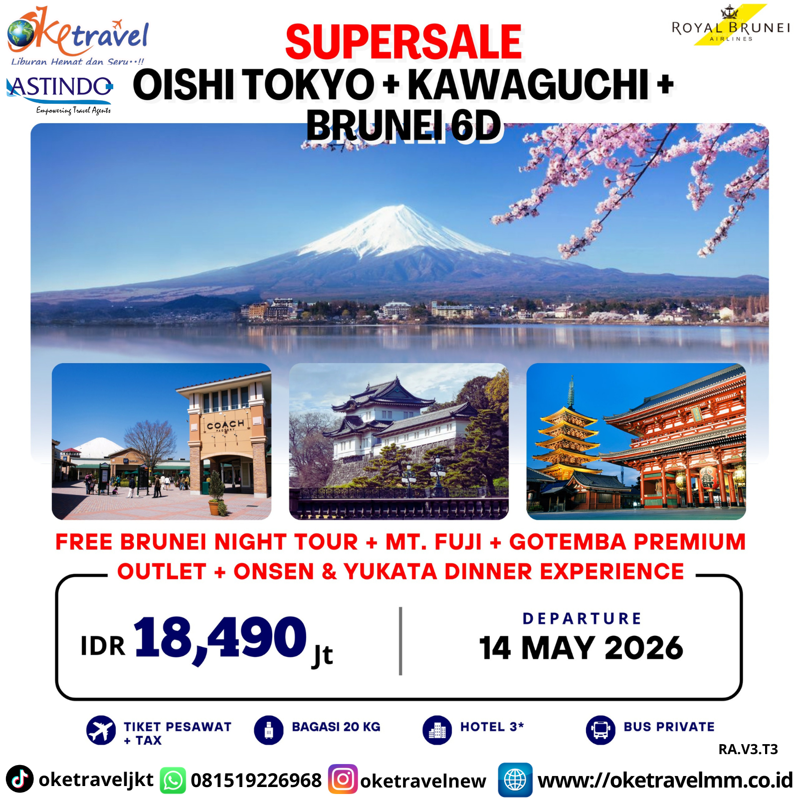 6D SUPER SALE OISHI TOKYO + KAWAGUCHI | DEP 14 MAY 2026 | BY BI