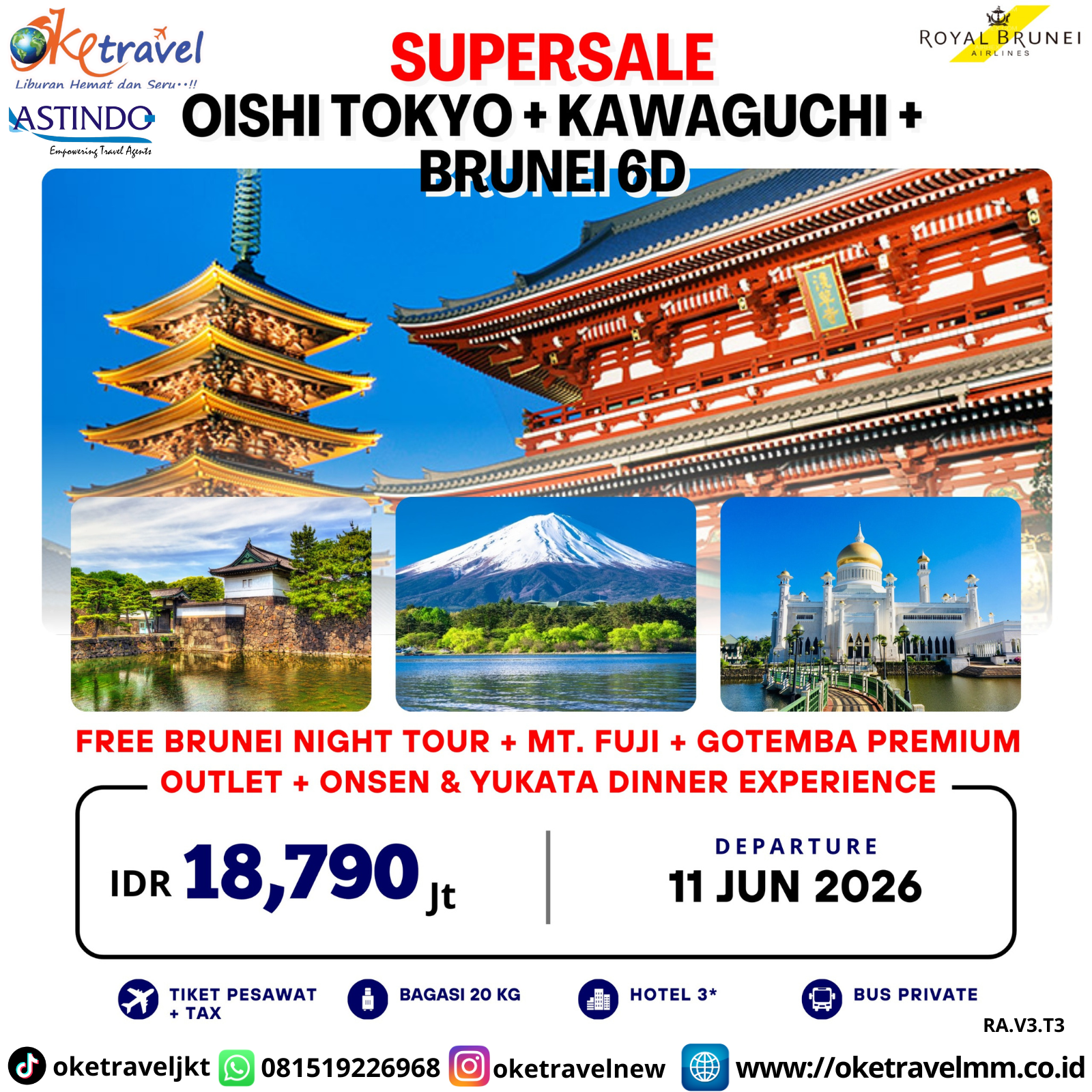 6D SUPER SALE OISHI TOKYO + KAWAGUCHI | DEP 11 JUN 2026 | BY BI