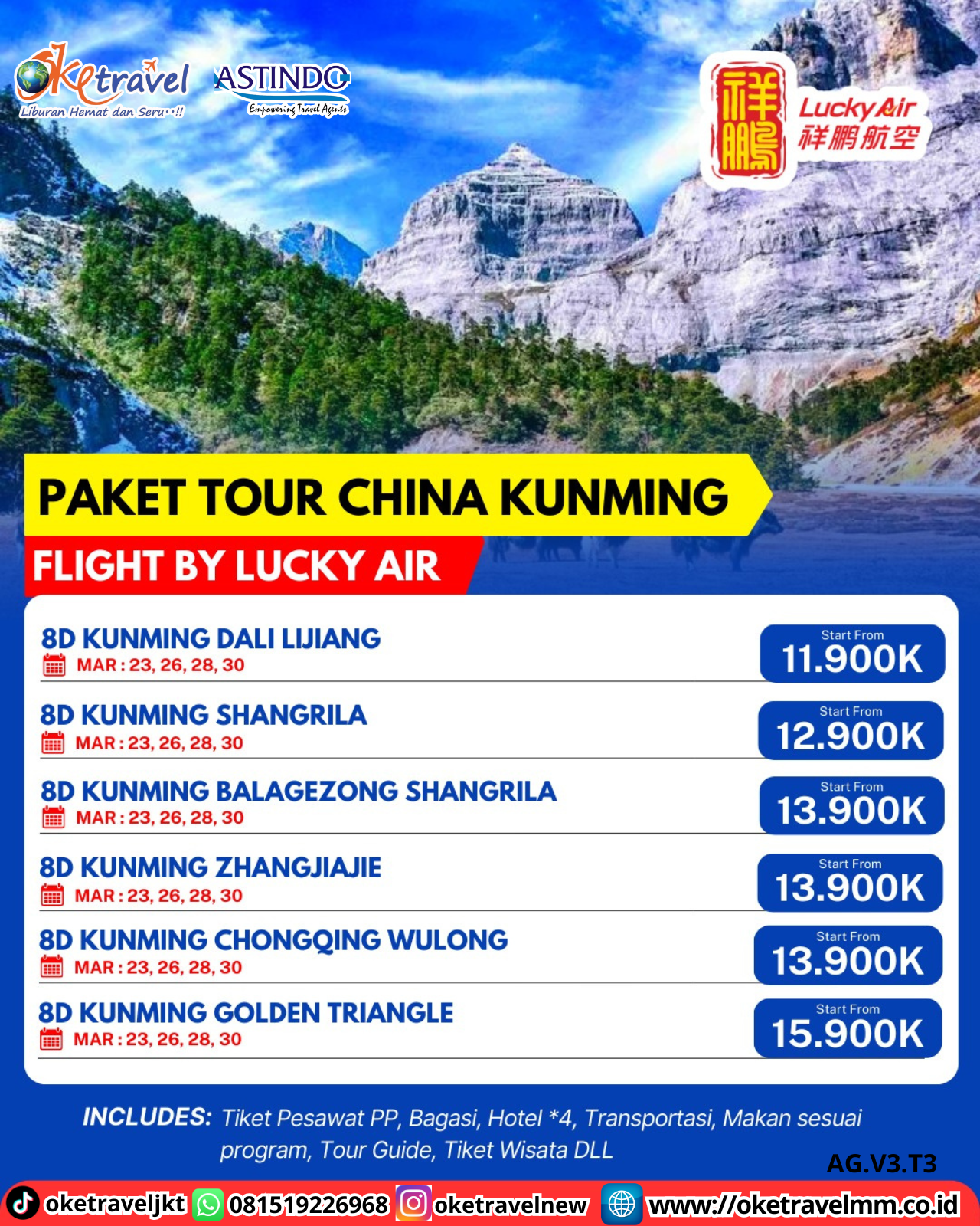 8D KUNMING ZHANGJIAJIE FENGHUANG| Dep MAR: 23, 26, 28, 30APR: 2, 4, 6, 9, 11, 13, 16, 18, 20, 23,  25, 27, 30  MAY: 2, 4, 7, 9, 11, 14, 16, 18, 21, 23,  25, 28, 30  JUN: 1, 4, 6, 8, 11, 13, 15 JUN: 18, 20, 29 JUN: 22, 25, 27 