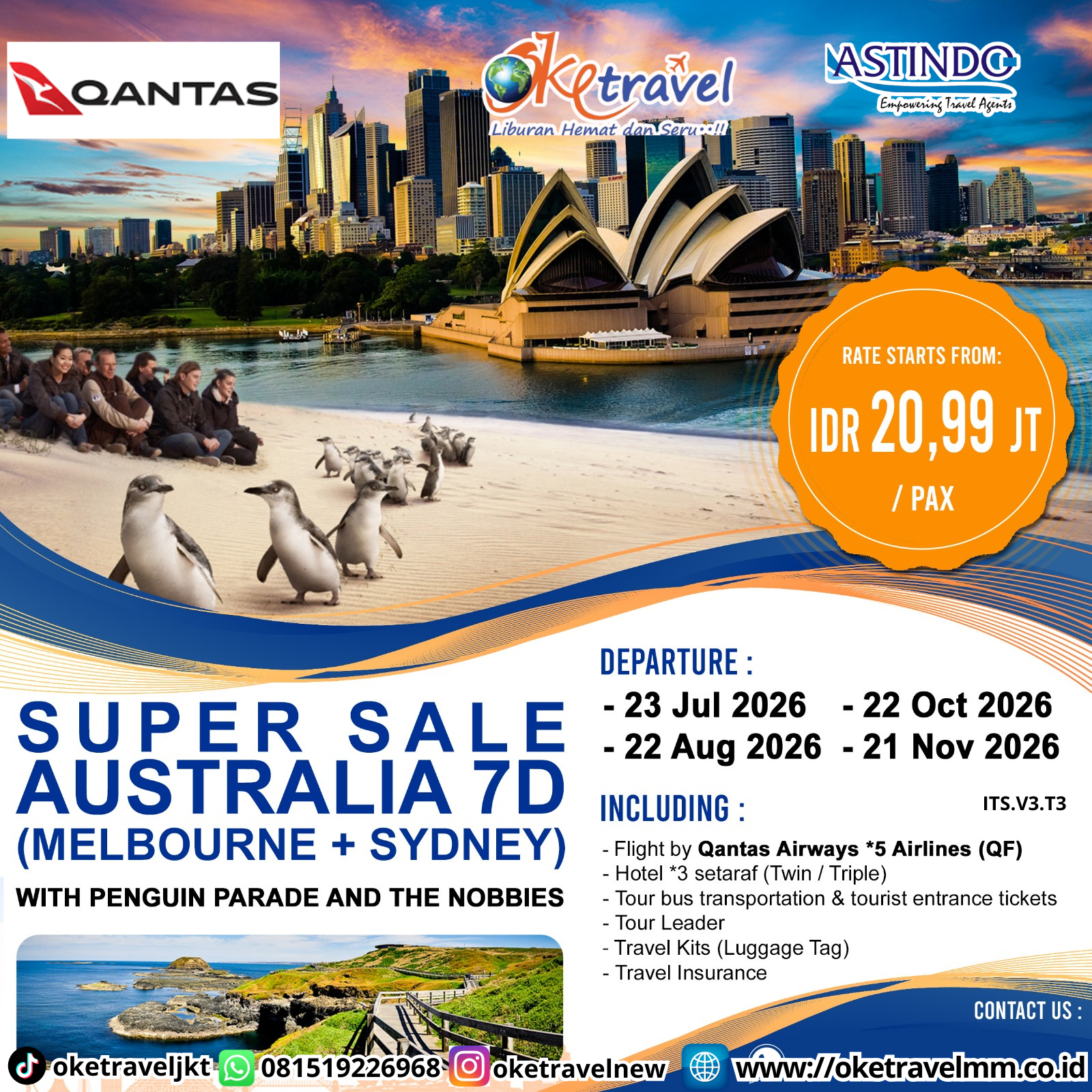 7D SUPER SALE AUSTRALIA | DEP 23 JUL 2026, 22 AUG 2026, 22 OCT 2026, 21  NOV 2026 | BY QF