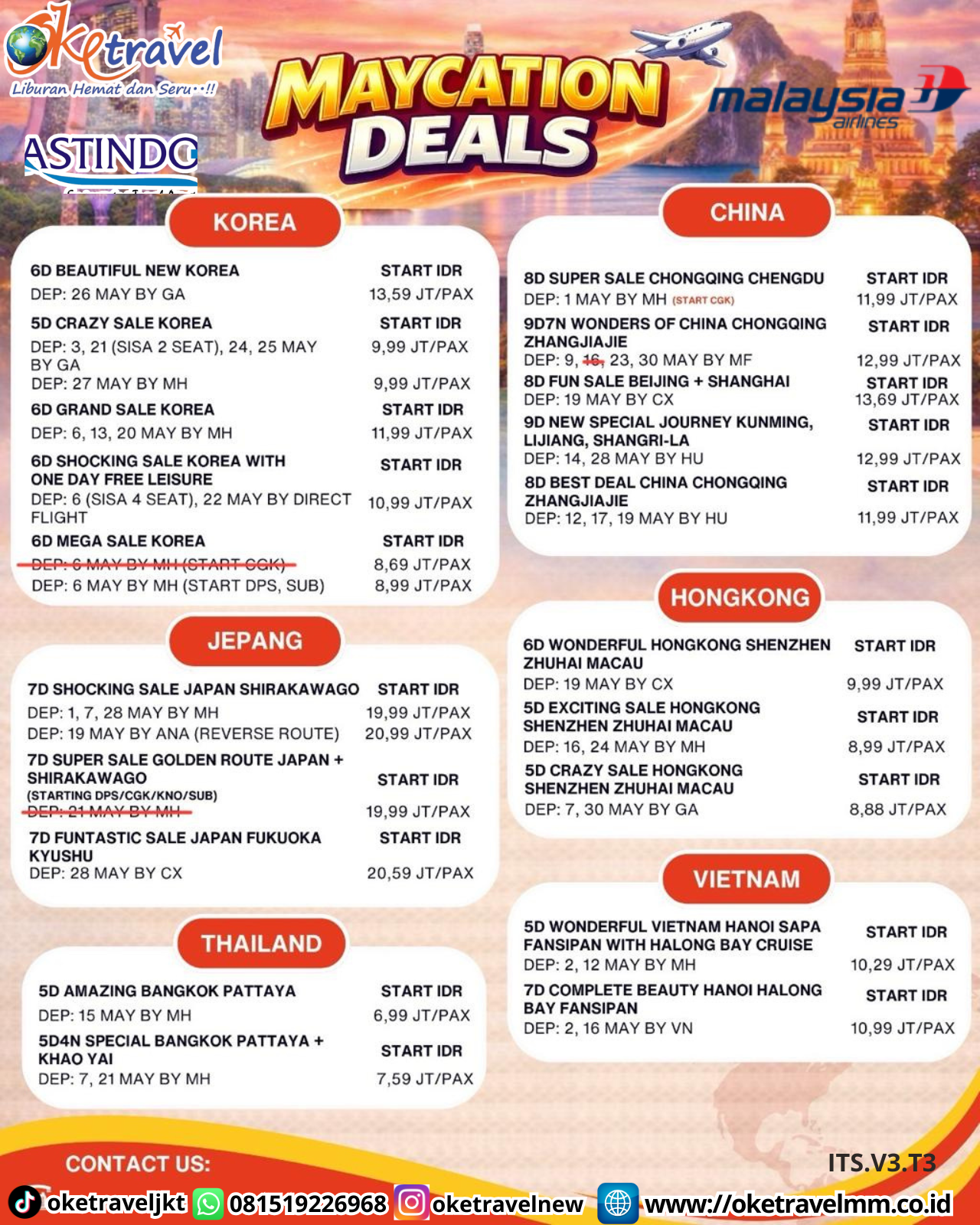 7D SHOCKING SALE JAPAN SHIRAKAWAGO | DEPT : 01,07,19,28 MEI | BY MH 