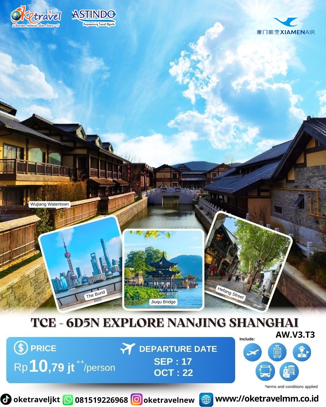 6D EXPLORE NANJING SHANGHAI HANGZHOU | DEP : 17 SEP 2026 | DEP : 22 OCT 2026 | BY MF 