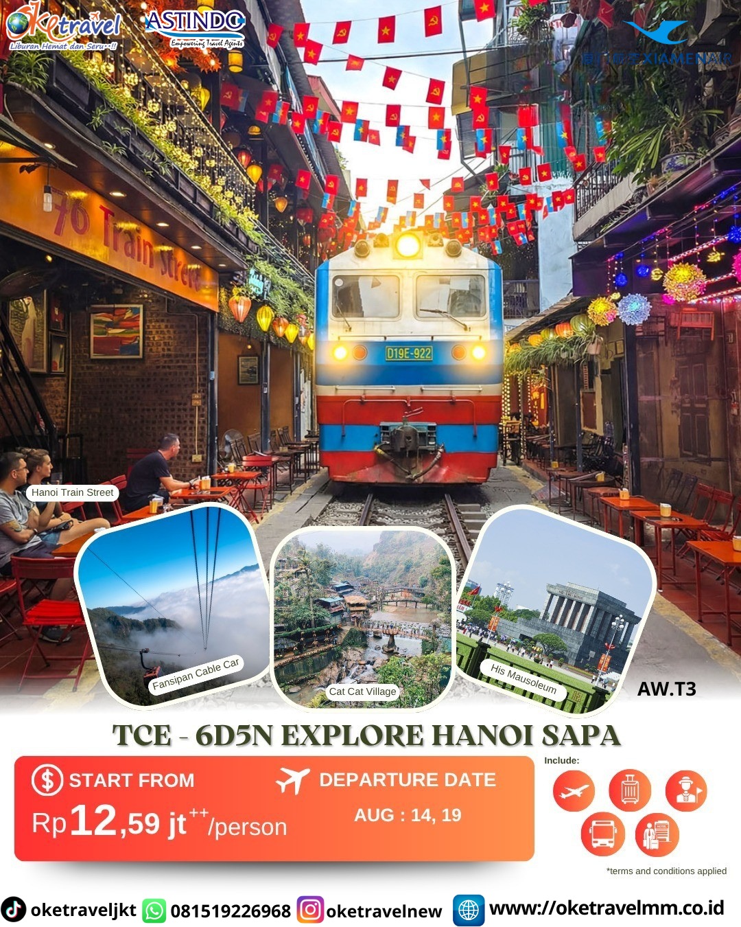 6D EXPLORE HANOI SAPA | DEP : 14, 19 AUG 2026 | BY MF