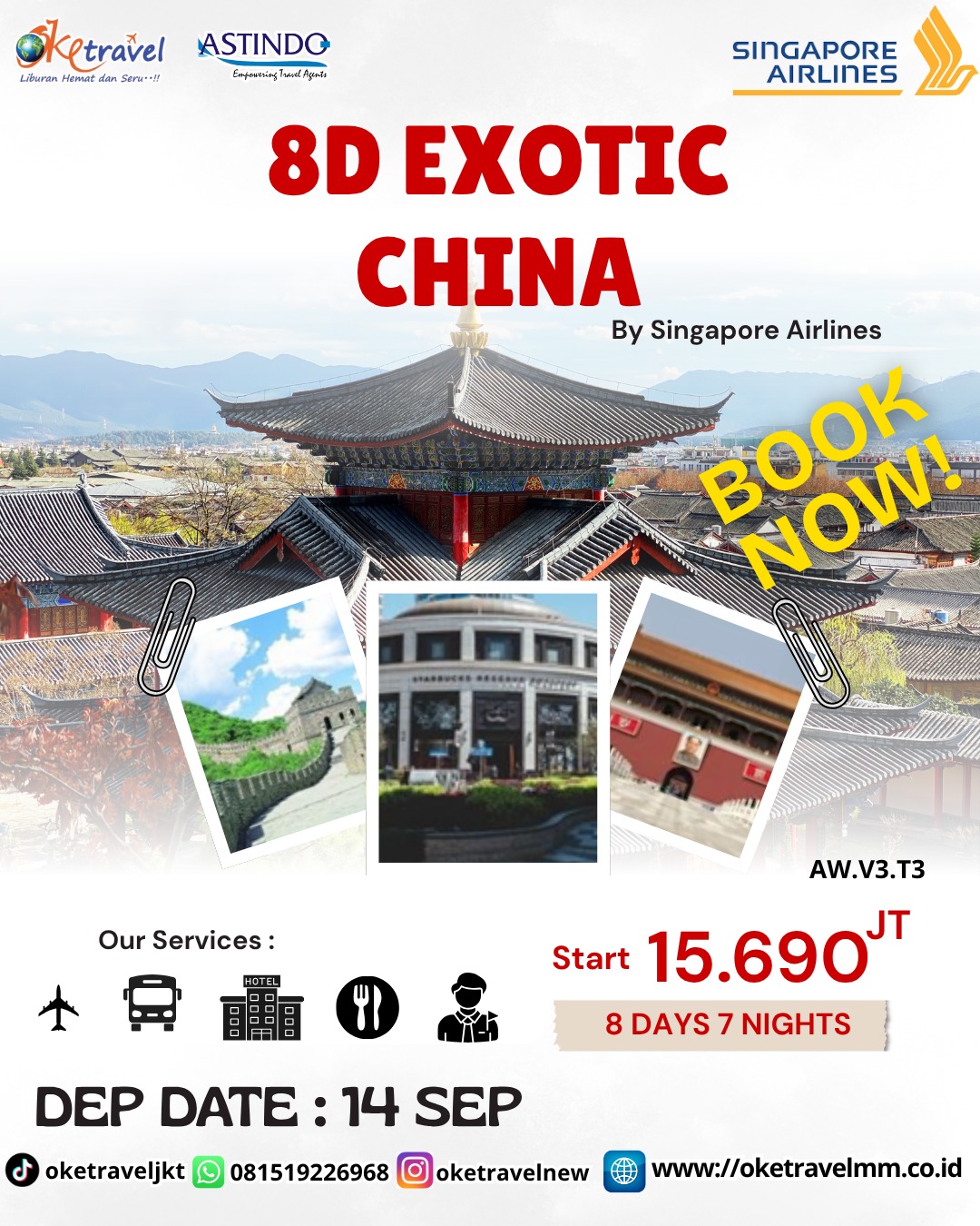 8D EXOTIC CHINA | DEP : 14 SEP 2026 | BY SQ