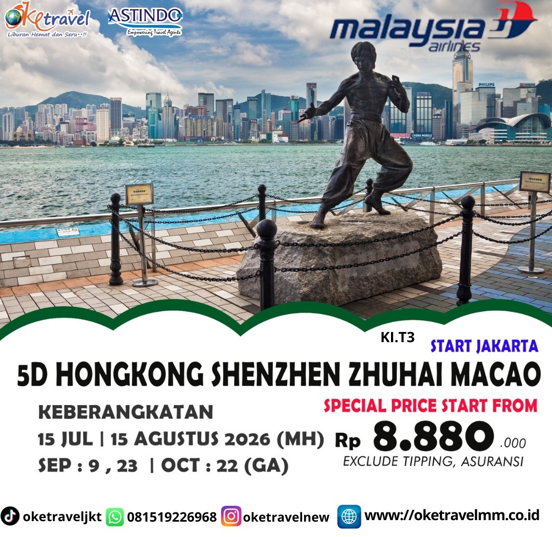 5D SUPER SAVER HOZEMA | DEP :9, 23 SEP 2026 | DEP : 14, 22 OCT 2026 | BY GA