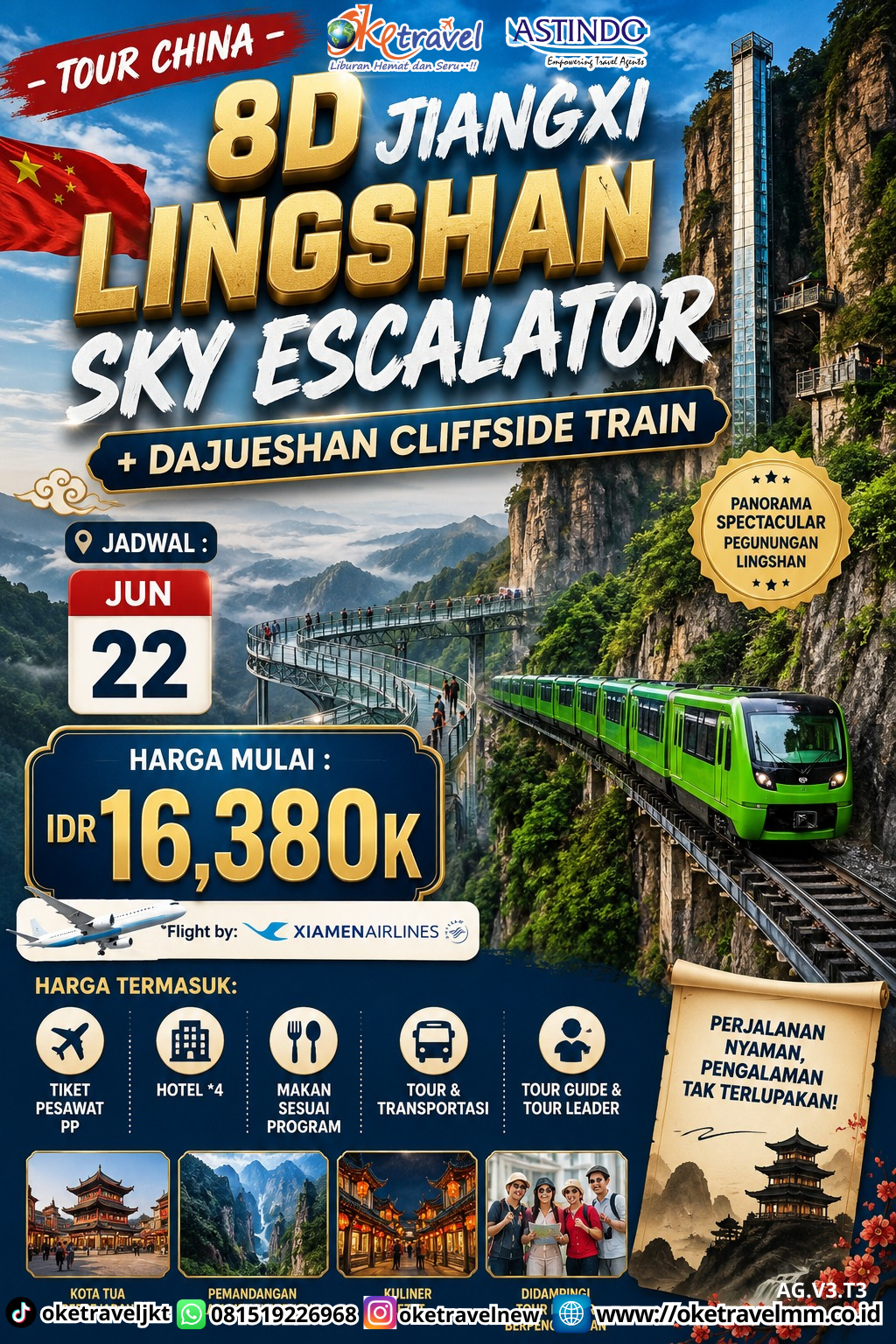 8D JIANGXI LINGSHAN SKY ESCALATOR | DEPT : 22 JUNI 2026 | BY MF 