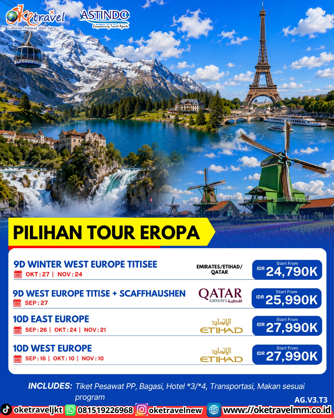 9D WINTER WEST EUROPE TITISEE | DEPT : 27 OKT | DEPT : 24 NOV 2026 | BY EK 