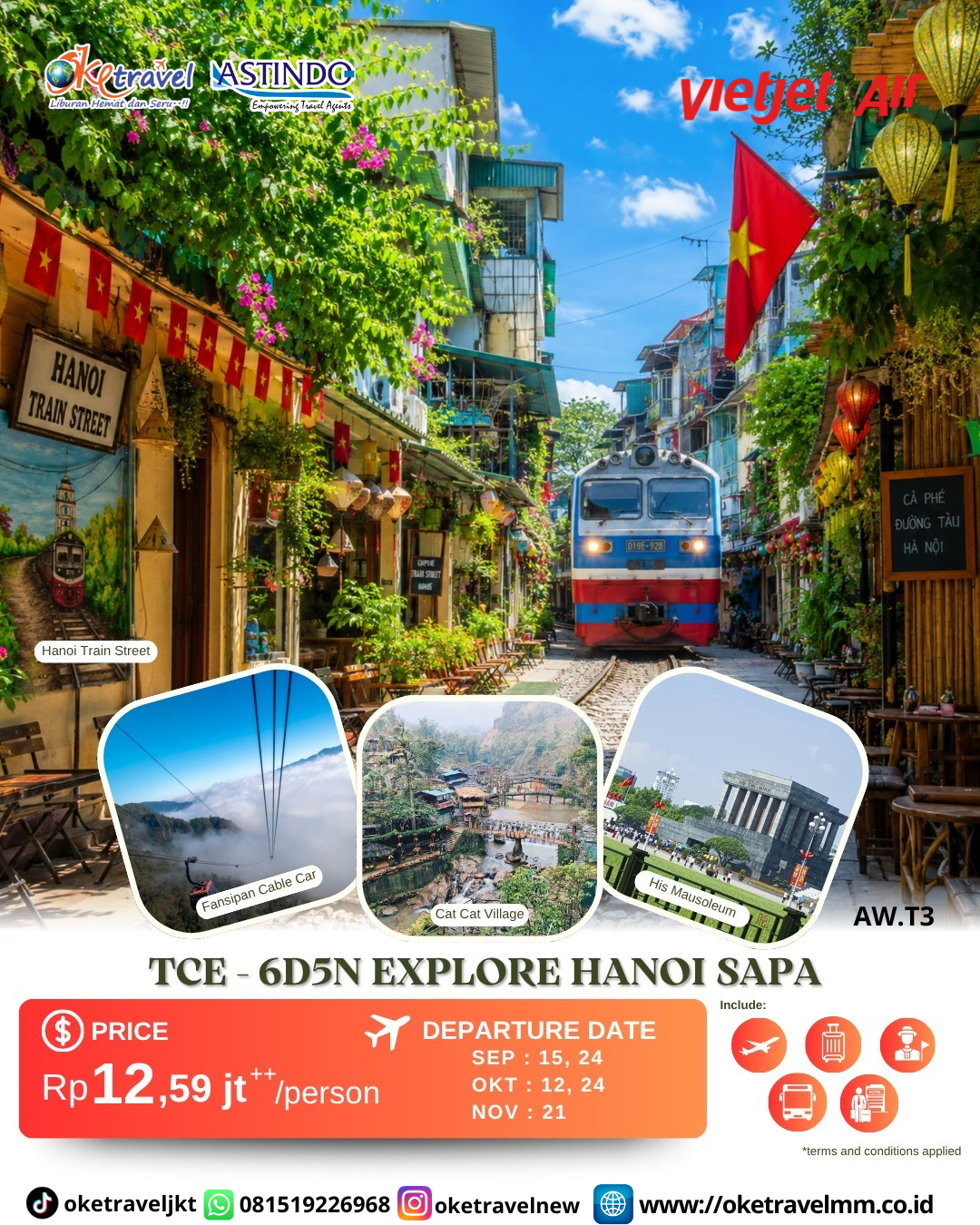 6D5N EXPLORE HANOI SAPA | DEP : 15 & 24 SEP | 12 & 24 OCT | 21 NOV 2026 | BY VJ