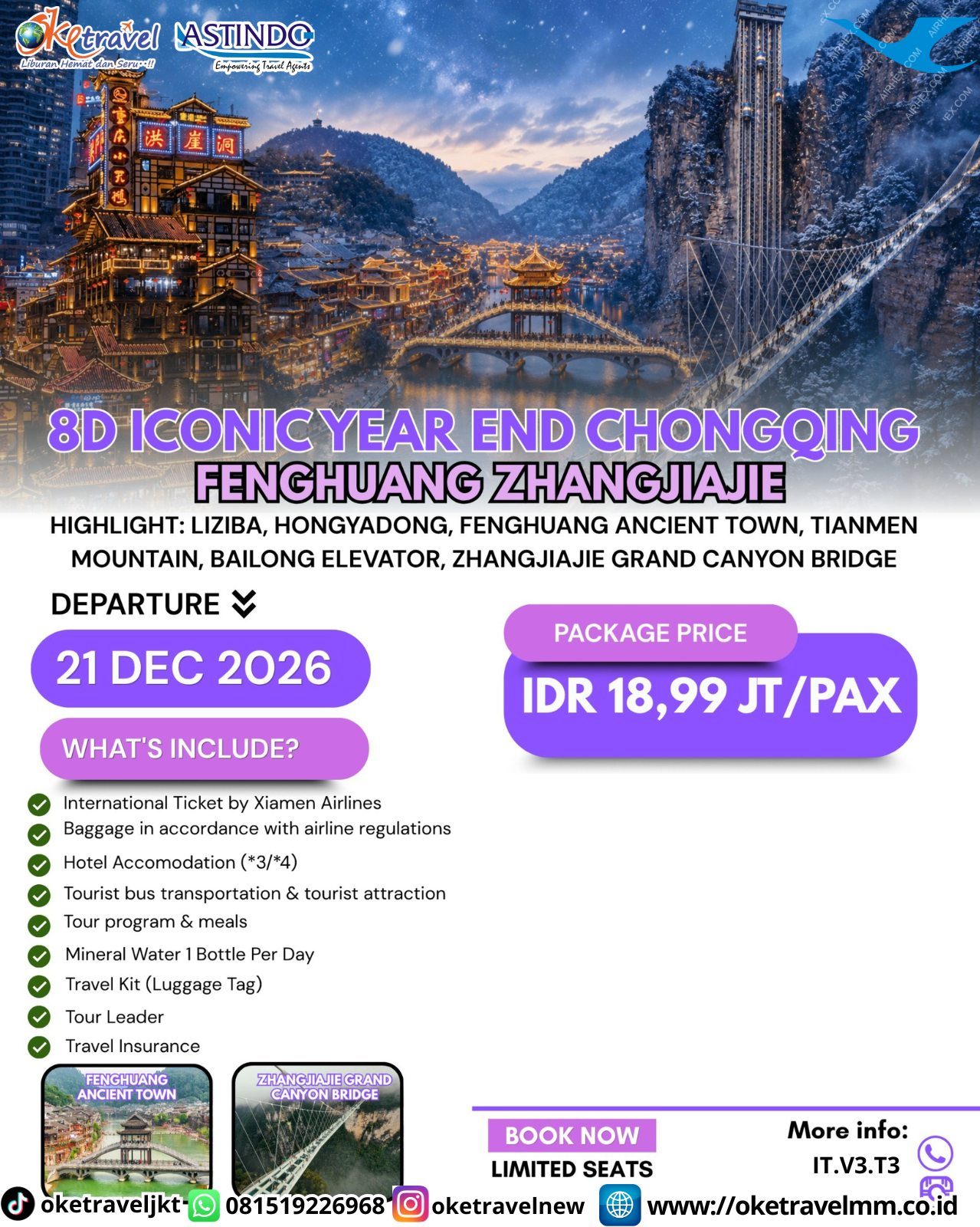 8D ICONIC YEAR END CHONGQING FENGHUANG ZHANGJIAJIE | DEPT : 21 DES 2026 | BY MF 