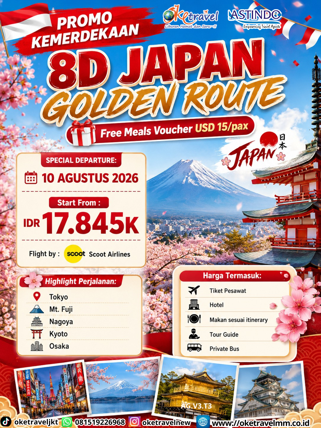 8D JAPAN GOLDEN ROUTE | DEPT : 10 AGUSTUS 2026 | BY TR