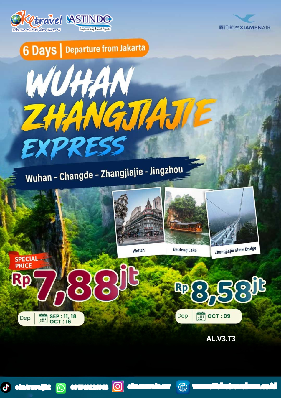 6D5N WUHAN ZHANGJIAJIE EXPRESS | DEP : 11, 18 OCT | 09, 16 OCT 2026 | BY MF