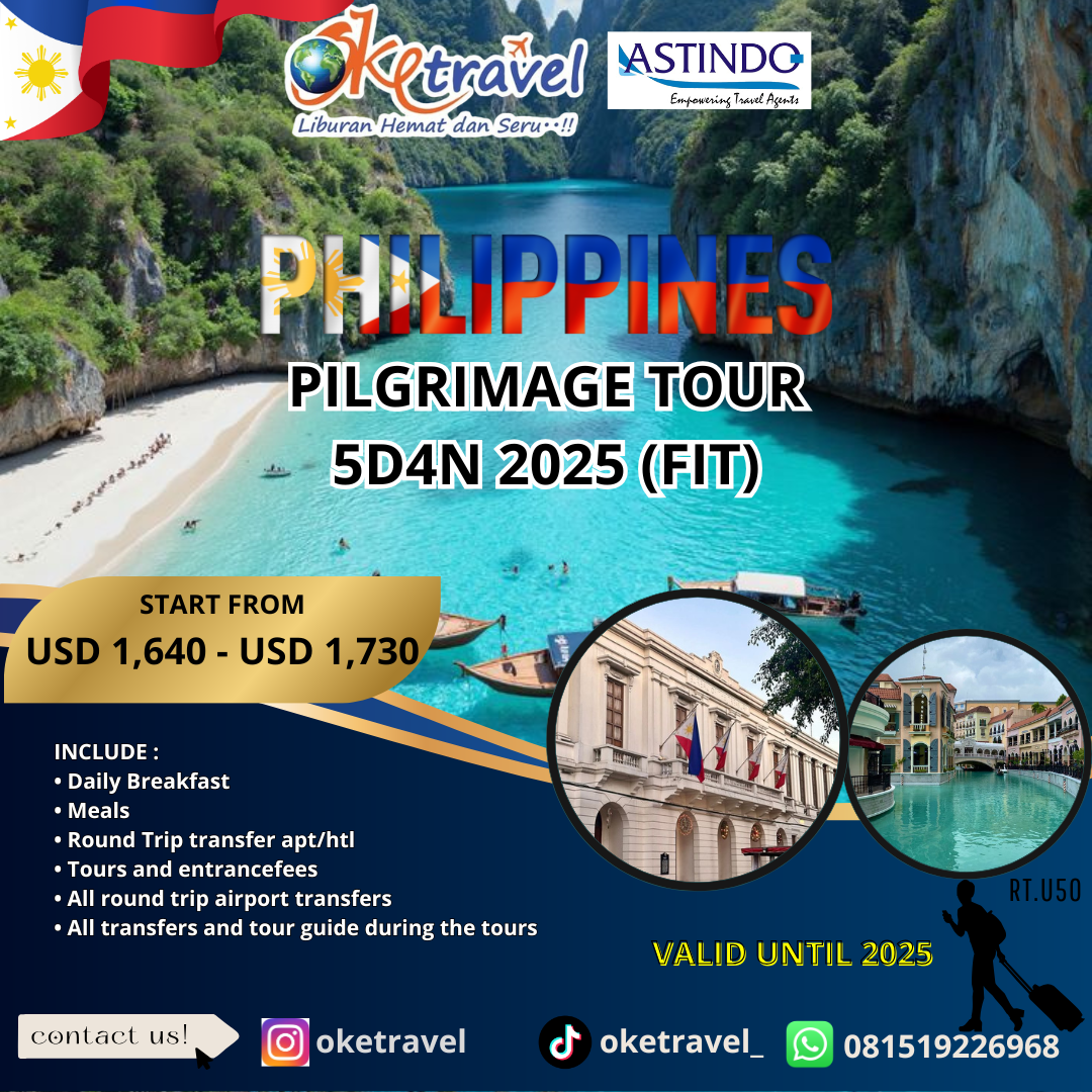 PHILIPPINES PILGRIMAGE TOUR 5D4N 2025 (FIT)