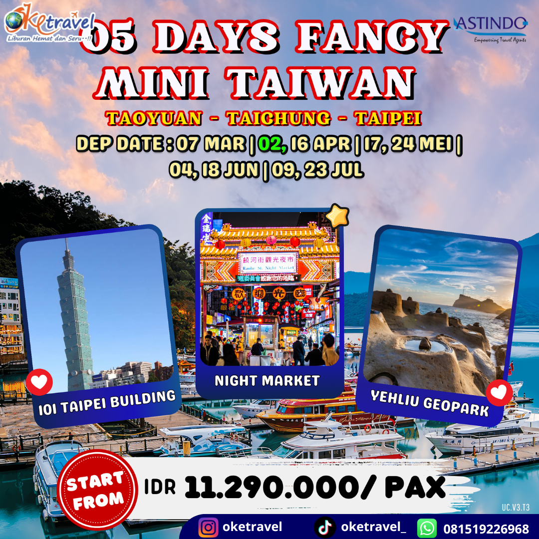 5 DAYS FANCY MINI TAIWAN BY JX