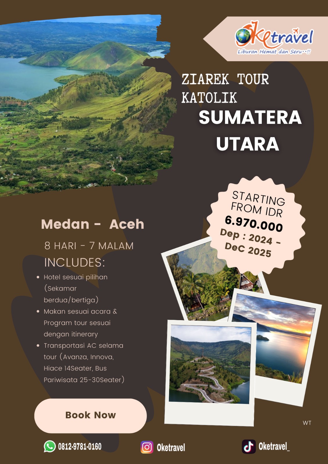 8H7M CONFIE ZIAREK TOUR KATOLIK MEDAN