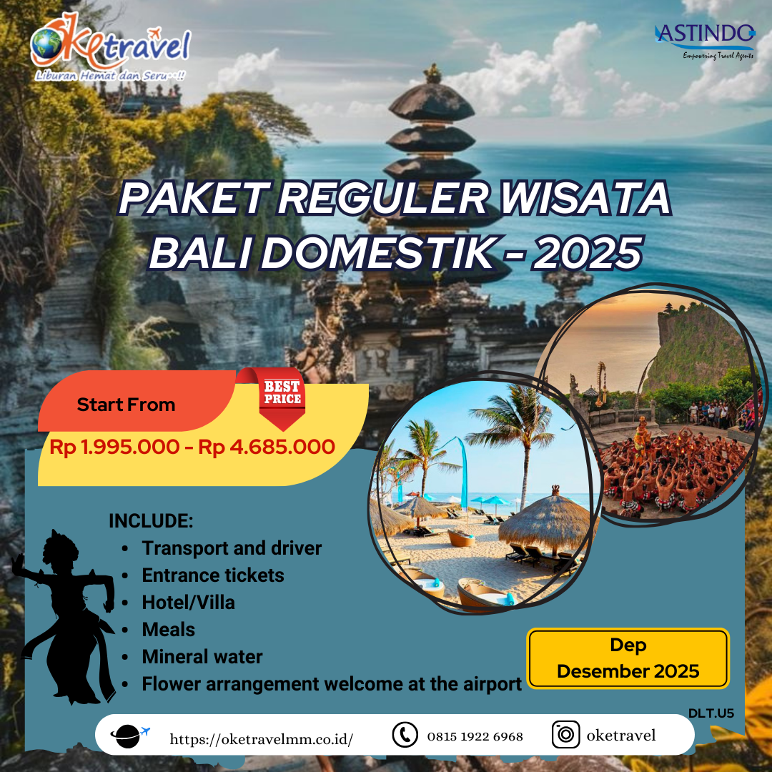 PAKET REGULER WISATA BALI DOMESTIK-2025
