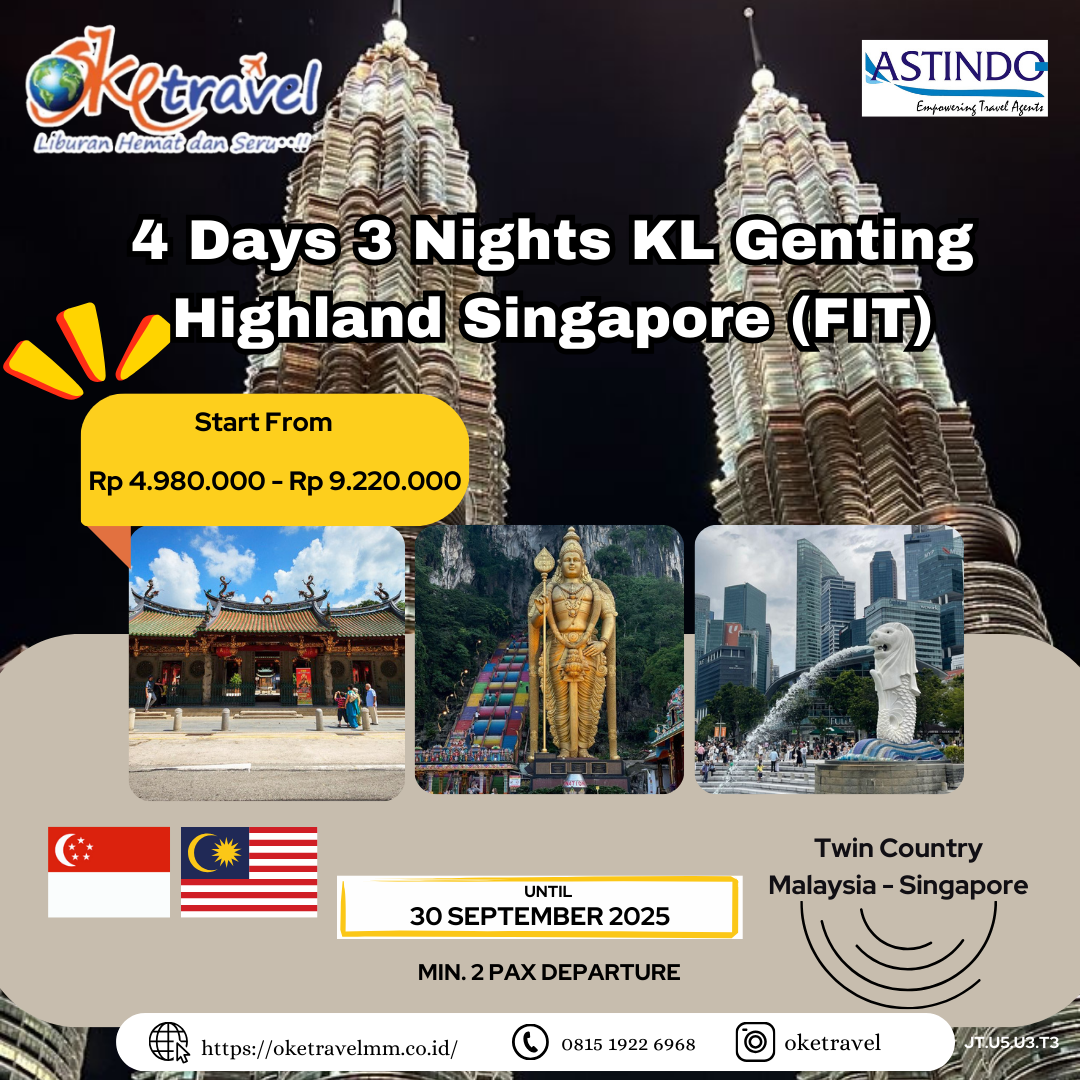 4 Days 3 Nights KL Genting Highland Singapore (FIT)
